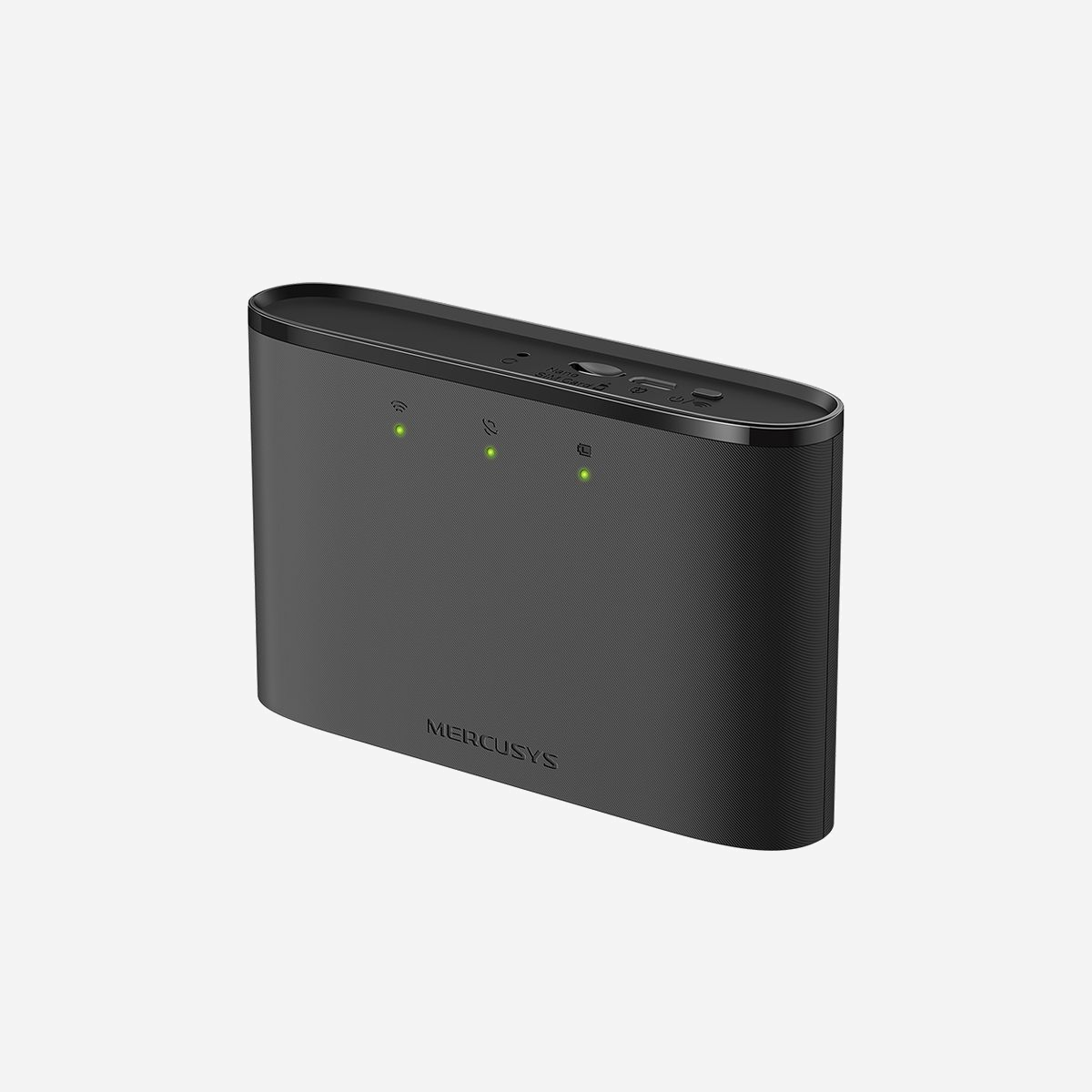 Mercusys MT110 Routeur Cellulaire 4G LTE-TDD/LTE-FDD, Wi-Fi 4 (802.11n) 2.4GHz, Micro-USB, Batterie 2200mAh, NanoSIM, Android/iOS/Windows, Noir - Mercusys MT110. Type d'appareil: Routeur de réseau cellulaire, Couleur du produit: Noir, Voyants: Niveau de batterie, Wi-Fi. Standards wifi: 802.11a, 802.11b, 802.11g, Wi-Fi 4 (802.11n), Vitesse de transfert des données WLAN: 11,54,150 Mbit/s, Fréquence Wi-Fi: 2,4 GHz. Données du réseau: 4G, Normes 3G: HSPA+, UMTS, Norme 4G: LTE-TDD & LTE-FDD. Type de port USB: Micro-USB. Câbles inclus: Micro-USB