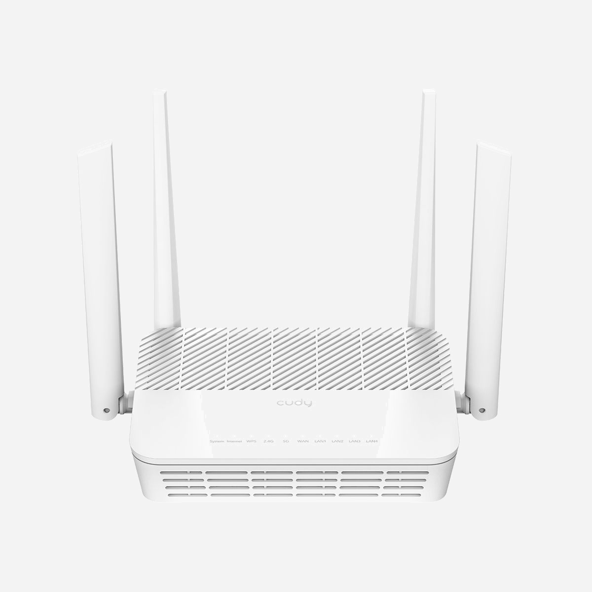 Cudy WR3000S : Routeur WiFi 6 AX3000 Bi-bande Gigabit Ethernet (2.4/5 GHz), 4 ports LAN, MU-MIMO, 2x2, Sécurité WPA3, CPU ARM Cortex-A53 1.3GHz - Cudy AX3000. Type de connexion WAN: RJ-45. Bande Wi-Fi: Bi-bande (2,4 GHz / 5 GHz), Norme Wi-Fi: Wi-Fi 6 (802.11ax), Débit de transfert des données WLAN (max): 2976 Mbit/s. Type d'interface LAN Ethernet: Gigabit Ethernet, LAN Ethernet : taux de transfert des données: 10,100,1000 Mbit/s, Technologie de cablâge: 10/100/1000Base-T(X). Nombre de flux de données: 2x2. Algorithme de sécurité soutenu: WPA, WPA2, WPA3