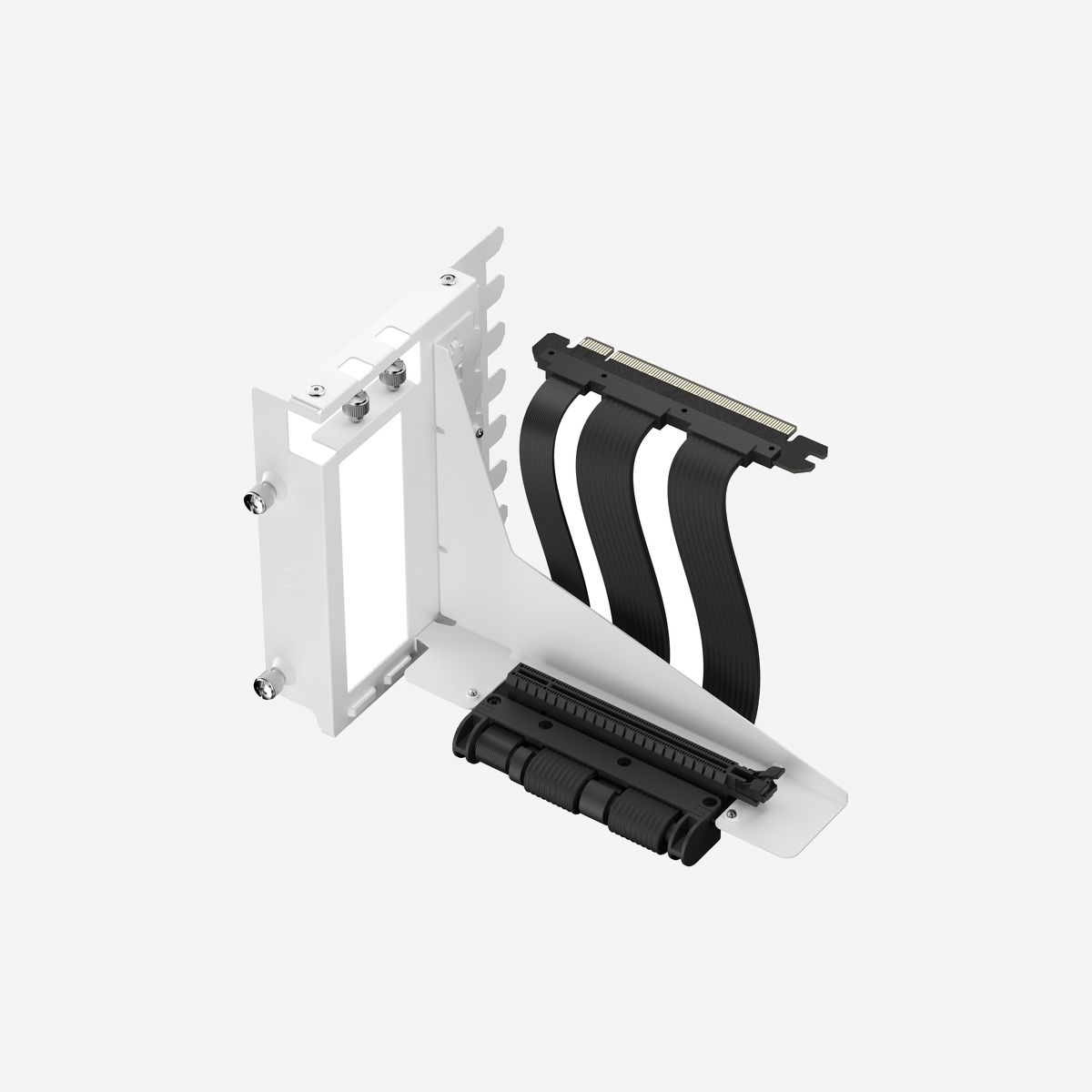 Fractal Design Flex 2 Kit GPU Universel Blanc, PCIe 4.0, Support 1 Carte Graphique, Compatible North/Focus 2/Define 7/Meshify 2/Torrent, Câble Adaptateur 19.5cm - Fractal Design Flex 2. Type de châssis compatible: Universel, Type: Kit GPU, Couleur du produit: Blanc. Largeur: 124 mm, Profondeur: 196 mm, Hauteur: 144 mm. Quantité: 1 pièce(s), Largeur du colis: 168 mm, Profondeur du colis: 250 mm