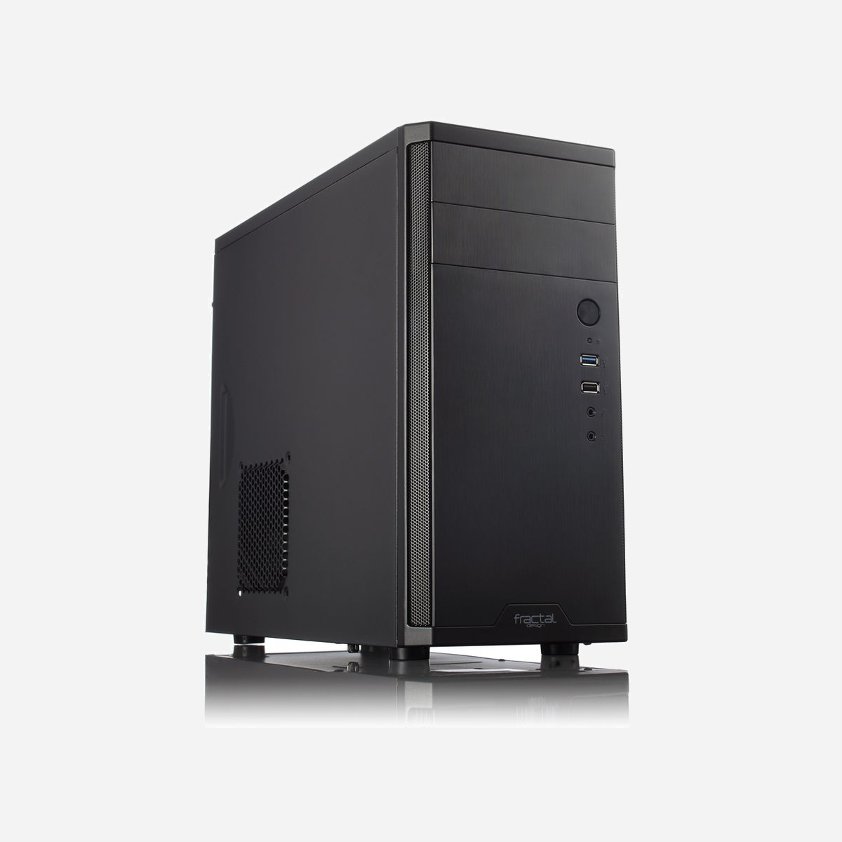 Fractal Design Core 1100 Mini Tower Noir, microATX/Mini-ITX, 2x 5.25", 2x 3.5", 1x120mm avant, USB 3.2 Gen 1, Filtre anti-poussière - Fractal Design Core 1100. Format: Mini Tower, Type: PC, Couleur du produit: Noir. Emplacement d'alimentation: Bas, Facteurs de forme d'alimentation pris en charge: ATX. Ventilateurs installés avant: 1x 120 mm, Prise en charge des diamètres des ventilateurs avants: 120 mm, Pris en charge des diamètres des ventilateurs latérals: 120 mm. Tailles de disques durs supportées: 2.5,3.5". Largeur: 175 mm, Profondeur: 410 mm, Hauteur: 358 mm