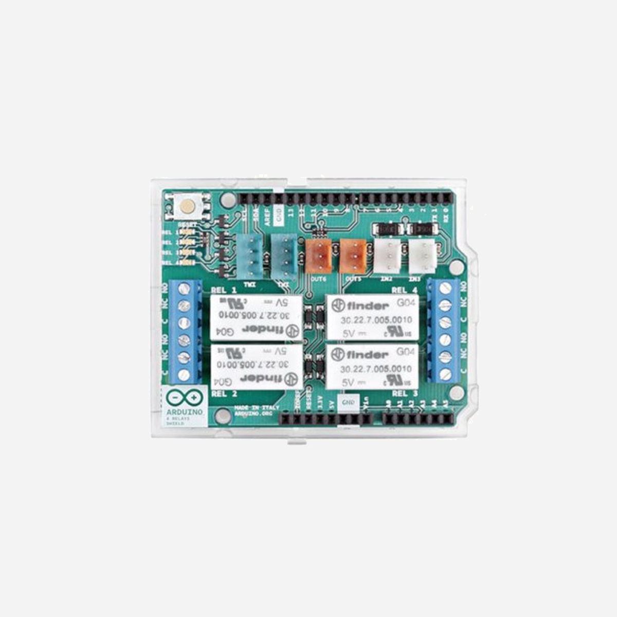 Arduino A000110 - Module d'Extension pour Plateforme Arduino, Certifié FC/CE/RoHS, Dimensions 53x68.5mm, Poids 44g - Arduino A000110. Compatibilité: Arduino, Compatibilité de marque: Arduino, Certification: FC, CE. Largeur: 53 mm, Profondeur: 68,5 mm, Poids: 44 g