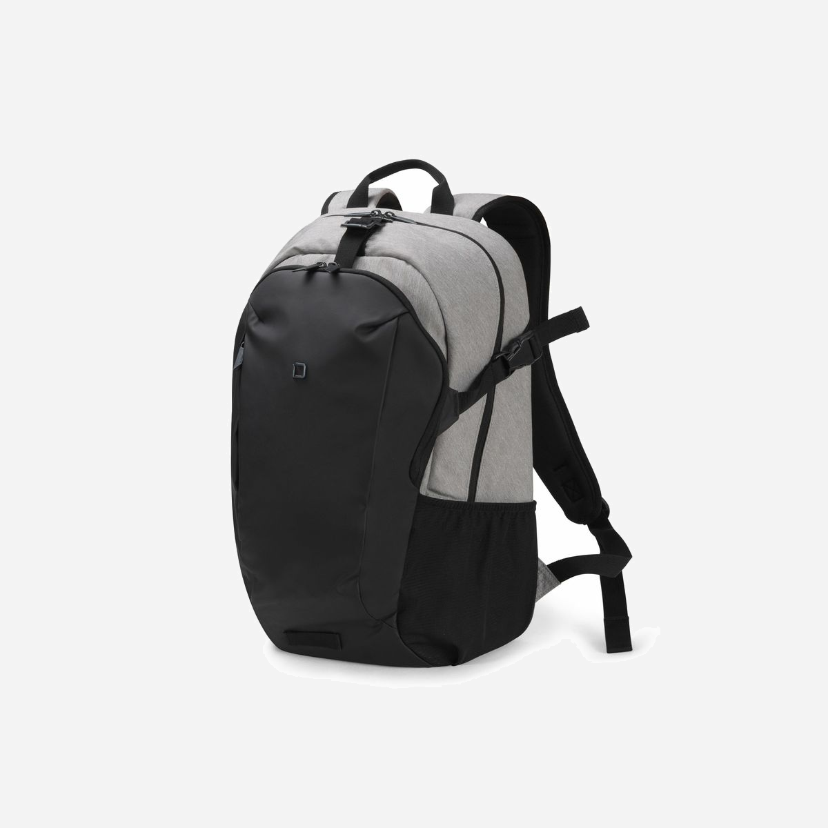 DICOTA GO Sac à Dos 39.6cm (15.6") Gris Polyester 22L D31764 : Compartiment HDF, Poche Avant, Sangles Compression, Housse de Pluie intégrée 320x480x145mm 800g - Élégant et fonctionnel, ce sac à dos de jour original permet de ranger vos affaires de sport et de travail. Le sac à dos GO est confortable à porter grâce à son rembourrage dorsal ergonomique et à ses bretelles rembourrées avec une ceinture pectorale réglable. Comprend également une poignée pour le transport. La poche avant ouverte s'élargit facilement pour s'adapter à tout ce dont vous avez besoin. Emportez vos chaussures de sport, votre casque de vélo ou vos vêtements de sport mouillés et fixez-les facilement avec le crochet métallique et les sangles de compression sur les côtés. Le sac à dos comprend une housse de pluie amovible ornée d'un logo DICOTA réfléchissant. <br><br>Fabriqué en matière hydrofuge, le sac à dos GO est parfait pour transporter et protéger votre équipement technique. Rangez votre ordinateur et vos documents dans le compartiment pour ordinateur portable rembourré avec de la mousse haute densité (HDF). Le compartiment est dissimulé dans le panneau arrière pour une parfaite protection antivol. La poche principale contient un séparateur pour les tablettes ou les documents et une poche zippée pour les écouteurs. Les compartiments avant spacieux disposent d'une station de travail pour un stylo et de petits objets comme des batteries externes ou des câbles de recharge. Le sac à dos a une grande poche avant et une boucle pour attacher un phare LED que vous pourrez utiliser lorsque vous faites du vélo. Enfin, il y a deux poches en filet sur les côtés pour les bouteilles et les parapluies. Disponible en deux couleurs.<br>