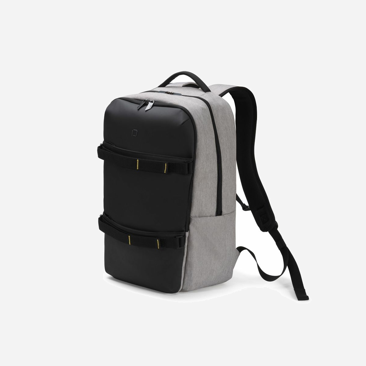 Sac à dos DICOTA MOVE D31766 Gris pour ordinateur portable jusqu'à 15.6" - Polyester, 300x170x480mm, 24L, Poche Tablette 10.5", Housse de Pluie, 800g - De votre cours de yoga jusqu'au bureau. MOVE est conçu pour un usage quotidien. Confortable grâce à son rembourrage dorsal ergonomique et à ses bretelles rembourrées avec une ceinture pectorale réglable. Transportez parfaitement votre sac à dos grâce aux deux poignées de transport. Le tissu est fait de matières hydrofuges, mais en cas d'orage, le sac à dos comprend également une housse de pluie ornée d'un logo DICOTA réfléchissant. La poche de rangement principale contient un compartiment pour ordinateur portable rembourré avec de la mousse haute densité (HDF), une pochette rembourrée pour les tablettes jusqu'à 10,5 pouces, un séparateur pour les documents et une poche en filet élastique pour transporter votre bouteille. La deuxième grande poche contient des séparateurs pour les écouteurs et les dossiers. <br><br>Profitez des détails pratiques du sac partout où vous allez. Le sac à dos MOVE comporte deux sangles réglables à l'avant qui peuvent contenir un tapis de yoga ou une veste. Les deux poches avant permettent de ranger des accessoires comme des stylos, des câbles de recharge ou des smartphones. La poche latérale droite (en regardant le sac à dos de face) est conçue pour charger vos appareils pendant vos déplacements. Placez votre batterie externe à l'intérieur et branchez-la à votre téléphone. La poche sur le côté gauche permet d'accéder rapidement aux bouteilles d'eau, aux parapluies et aux cartes-clés. Ce sac à dos est livré avec le système Quick & Easy Lock de YKK. Ce système verrouille facilement les fermetures Éclair et sécurise votre sac à dos en quelques secondes. Tirez les deux fermetures ensemble pour les verrouiller, ou déverrouillez-les en tirant les curseurs vers le bas dans la partie inférieure en plastique. Le sac à dos est disponible en deux couleurs.<br>