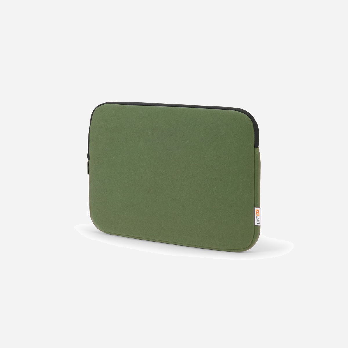 BASE XX D31968 Housse Ordinateur Portable 13.3" (33.8cm) Polyuréthane Vert Olive, Dimensions Compartiment 330x230x30mm, Résistant Rayures - La housse est fabriquée en mousse de PU robuste qui s'adapte parfaitement à la forme de votre ordinateur portable comme une seconde peau. La meilleure garantie contre les rayures de surface et autres bosses et dommages.<br><br>Le design n'est pas seulement robuste, il est aussi extrêmement léger. Votre ordinateur portable peut ainsi être transporté de manière flexible sans prendre beaucoup de place dans votre sac. La pochette est équipée de deux fermetures à glissière. Vous pouvez ainsi recharger votre ordinateur portable ou Ultrabook sans le sortir de la housse. Autre avantage : La fermeture éclair est dotée d'une surface supplémentaire à l'intérieur afin d'éviter les rayures sur l'ordinateur portable.<br>