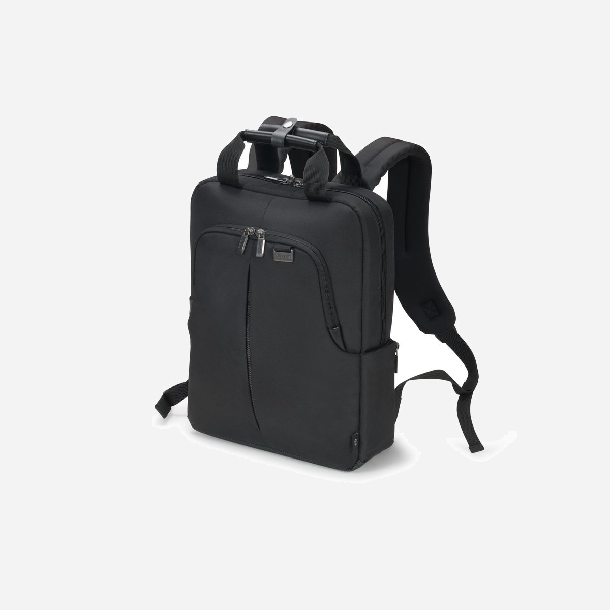 DICOTA D31820-DFS Sac à dos 15" Noir compatible Microsoft Surface - Compartiment 245x30x350mm, Volume 10L, Poches multiples, Imperméable, 960g - DICOTA est un participant officiel du programme Microsoft Designed for Surface, qui certifie que les accessoires exceptionnels créés par des fabricants tiers fonctionnent parfaitement avec les appareils Surface. <br><br>Le compartiment verrouillable pour ordinateur portable est équipé de mousse à mémoire de forme et s'adapte automatiquement aux appareils Microsoft Surface jusqu'à 15" grâce au système fit-all. Le revêtement antidérapant, qui empêche l'appareil de glisser hors du sac à dos, assure un maintien optimal de votre ordinateur portable. La meilleure protection pour les appareils allant jusqu'à 12,9 pouces. La poche avant avec porte-clés et poches permet de ranger vos objets personnels et laisse de la place pour des accessoires mobiles supplémentaires. Un confort de transport maximal grâce à un rembourrage dorsal ergonomique, des bretelles réglables, une poignée de transport confortable et une sangle de fixation pour trolley. La pochette cachée à fermeture éclair, située au dos, permet de ranger en toute sécurité passeport, portefeuille ou autres objets de valeur. Les pochettes latérales sont idéales pour ranger un parapluie ou une bouteille d'eau. Le fond du sac est fait d'un matériau imperméable.<br>