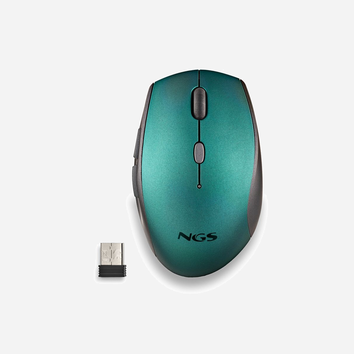 Souris NGS BEE RF sans fil 1600 DPI Optique 5 Boutons Bleu – Clic Silencieux, Ergonomique Droitier, Portée 10m, Compatible Windows/macOS - SOURIS SANS FIL AVEC BOUTONS SILENCIEUX