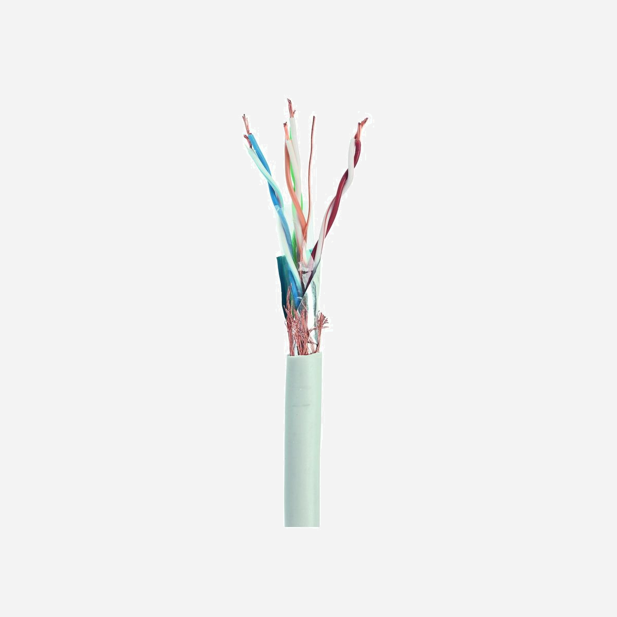 Câble réseau Gembird SPC-5004E Cat5e S-FTP 305m SF/UTP Gris, Conducteurs gainés AWG24, Certifié RoHS, Conditionnement 400x400x240mm - Gembird 305m Cat5e S-FTP. Longueur de câble: 305 m, Câble standard: Cat5e, Blindage du câble: SF/UTP (S-FTP), Couleur du produit: Gris