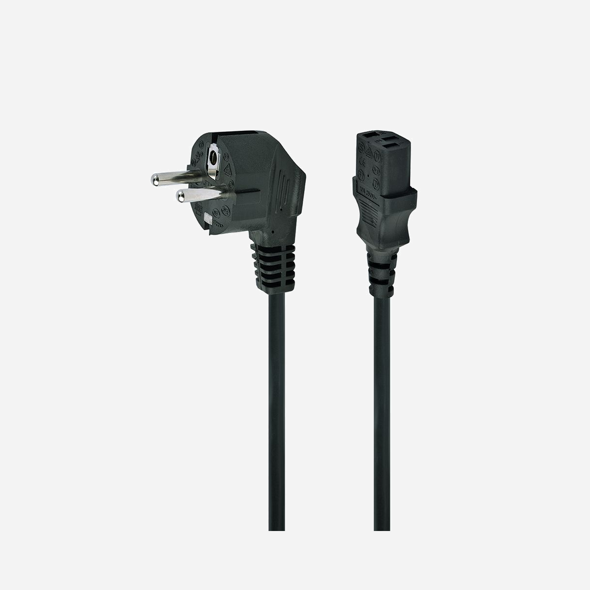 Câble d'alimentation Gembird PC-186-VDE-10M Noir, 10m, CEE7/4 mâle vers Coupleur C14 mâle, 160x300x70mm, Conforme VDE, Code SH 84733080 - Gembird PC-186-VDE-10M. Connecteur 1: CEE7/4, Connecteur 2: Coupleur C14