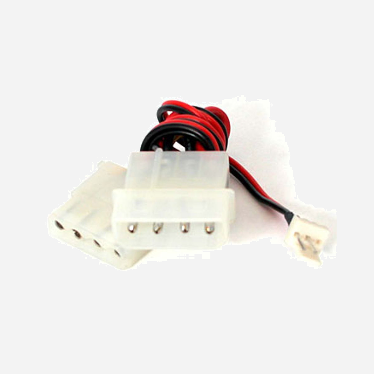 Gembird CC-PSU-5 Câble d'alimentation interne - Connecteur Molex 4-pin vers Molex 4-pin + Fan 3-pin - Dimensions 80x80x15mm - Gembird CC-PSU-5. Connecteur 1: Molex (4-pin), Connecteur 2: Molex (4-pin) + Fan (3-pin). Largeur: 80 mm, Profondeur: 80 mm, Hauteur: 15 mm. Largeur du colis: 90 mm, Profondeur du colis: 125 mm, Hauteur du colis: 10 mm