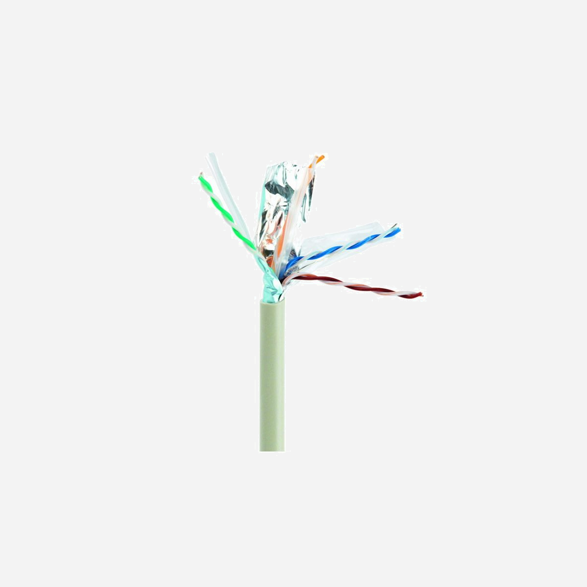 Câble Réseau Gembird Cat6 F/UTP (FTP) 305m Gris, Conducteur Solide AWG24, Conforme RoHS, Bobine 320x320x320mm, Référence FPC-6004-SO - Gembird 305m Cat6 FTP. Longueur de câble: 305 m, Câble standard: Cat6, Blindage du câble: F/UTP (FTP), Couleur du produit: Gris