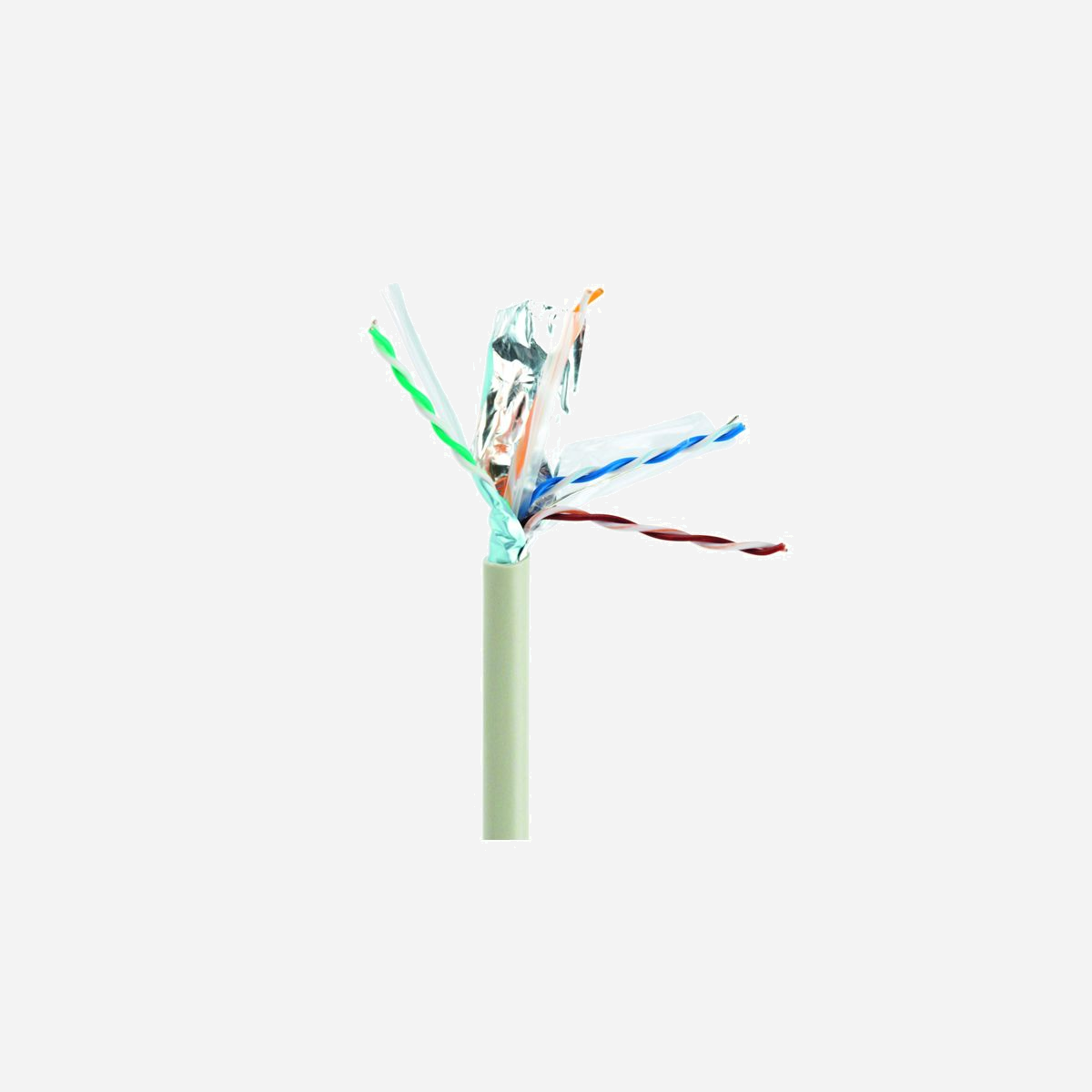 Câble Réseau Gembird CAT6 FTP 100m Gris F/UTP (FTP) Conducteur Solide, Certifié RoHS & ISO 9002, Conditionnement 220x220x145mm - Gembird CAT6 FTP 100m. Longueur de câble: 100 m, Câble standard: Cat6, Blindage du câble: F/UTP (FTP), Couleur du produit: Gris