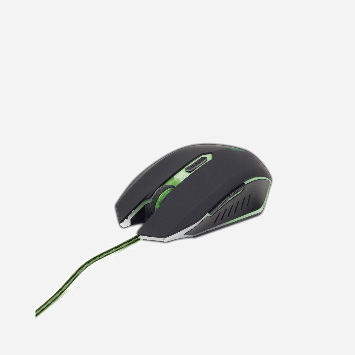 Souris Gamer Ambidextre Gembird MUSG-001-G, 6 Boutons, 2400 DPI, USB Type-A, Rétroéclairage LED, 120g, Câble 1.3m, Compatible Windows - ouris GAMER avec 6-boutons 2400 DPI<br>Changement rapide de résolution (600-2400 dpi)<br>Retro éclairage par LED.<br>Confortable et ergonomique<br>Technologie super grip pour + de contrôle<br>Câble high-tech pour un temps de réponse + rapide