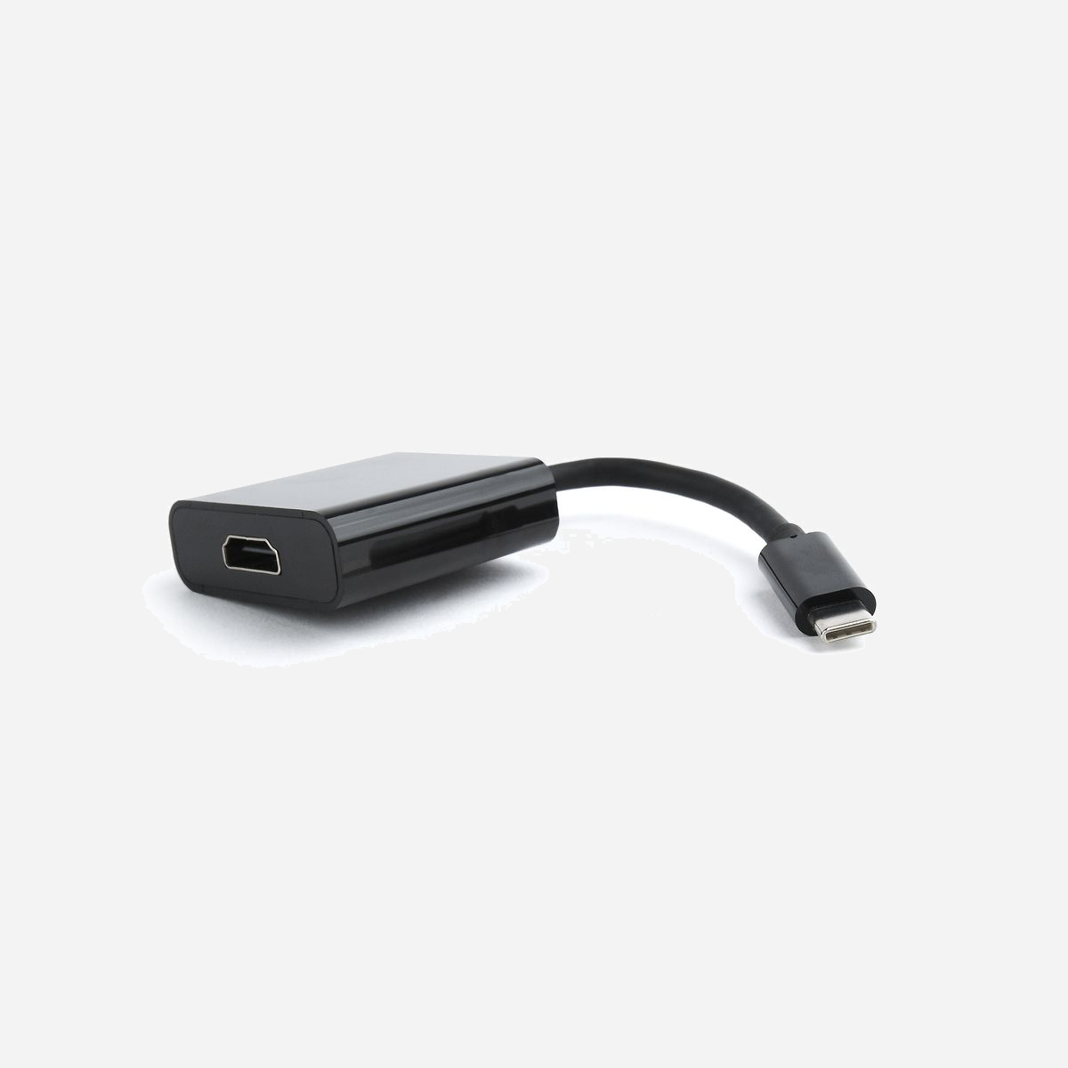 Gembird Adaptateur USB-C vers HDMI 4K, Noir - A-CM-HDMIF-01 - Résolution max. 3840x2160 pixels (30MHz) - Connecteur USB Type-C mâle vers HDMI femelle - Adaptateur USB C-type male > HDMI femelle<br>Audio ou video depuis un mobile et port USB-C port vers un moniteur HDMI, TV, projecteur<br>Compatible avec appareil avec un port USB Type-C<br>Resolution max. 4K*2K (30MHz)