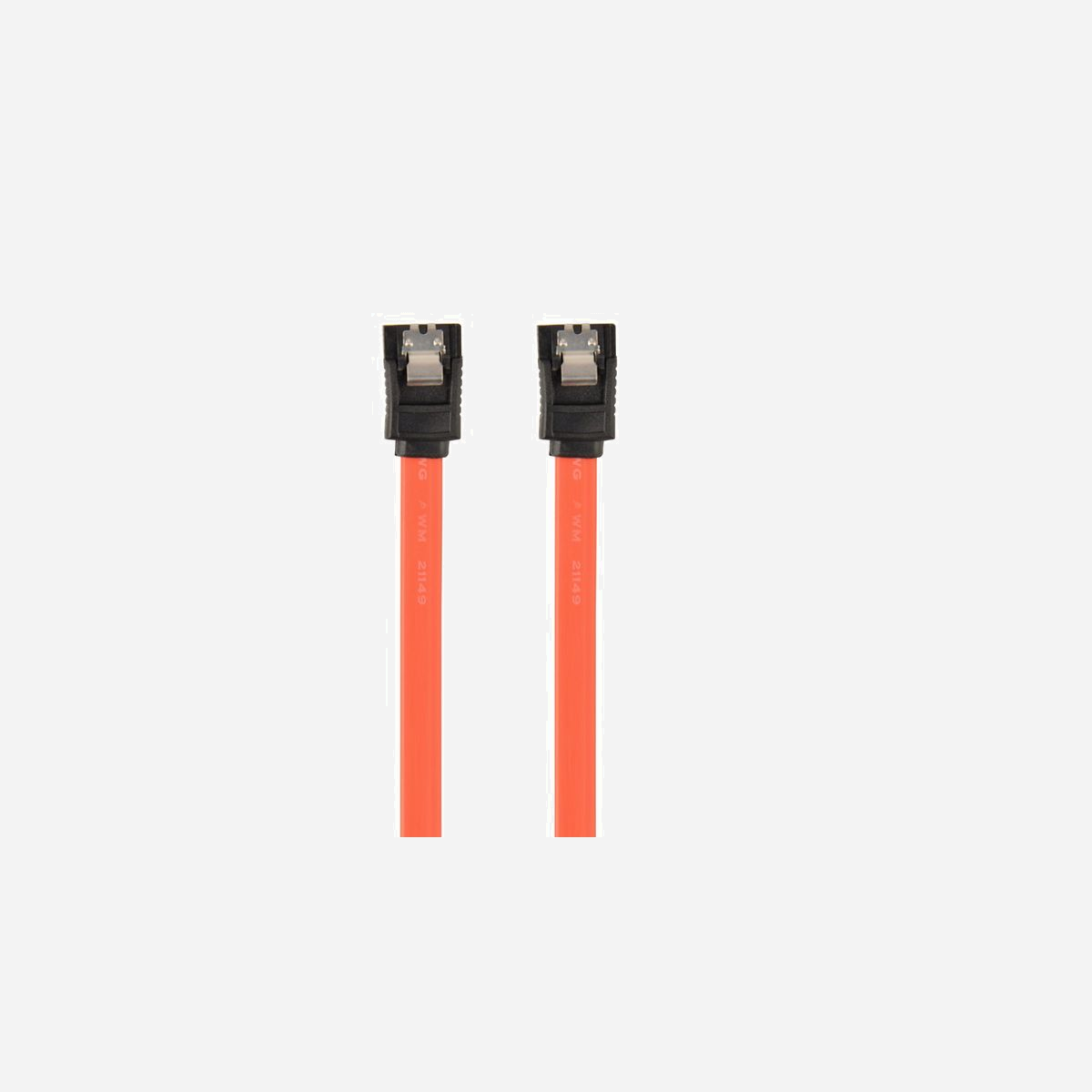 Cablexpert CC-SATAM-DATA-0.3M - Câble Serial ATA III 30cm Mâle/Mâle, Taux 0.6 Gbit/s, RoHS - Connecteurs droits, Conditionnement Bulk - Serial d'alim ATA câble plat<br> SATA III jusqu'à 600 MBps , SATA II compatible