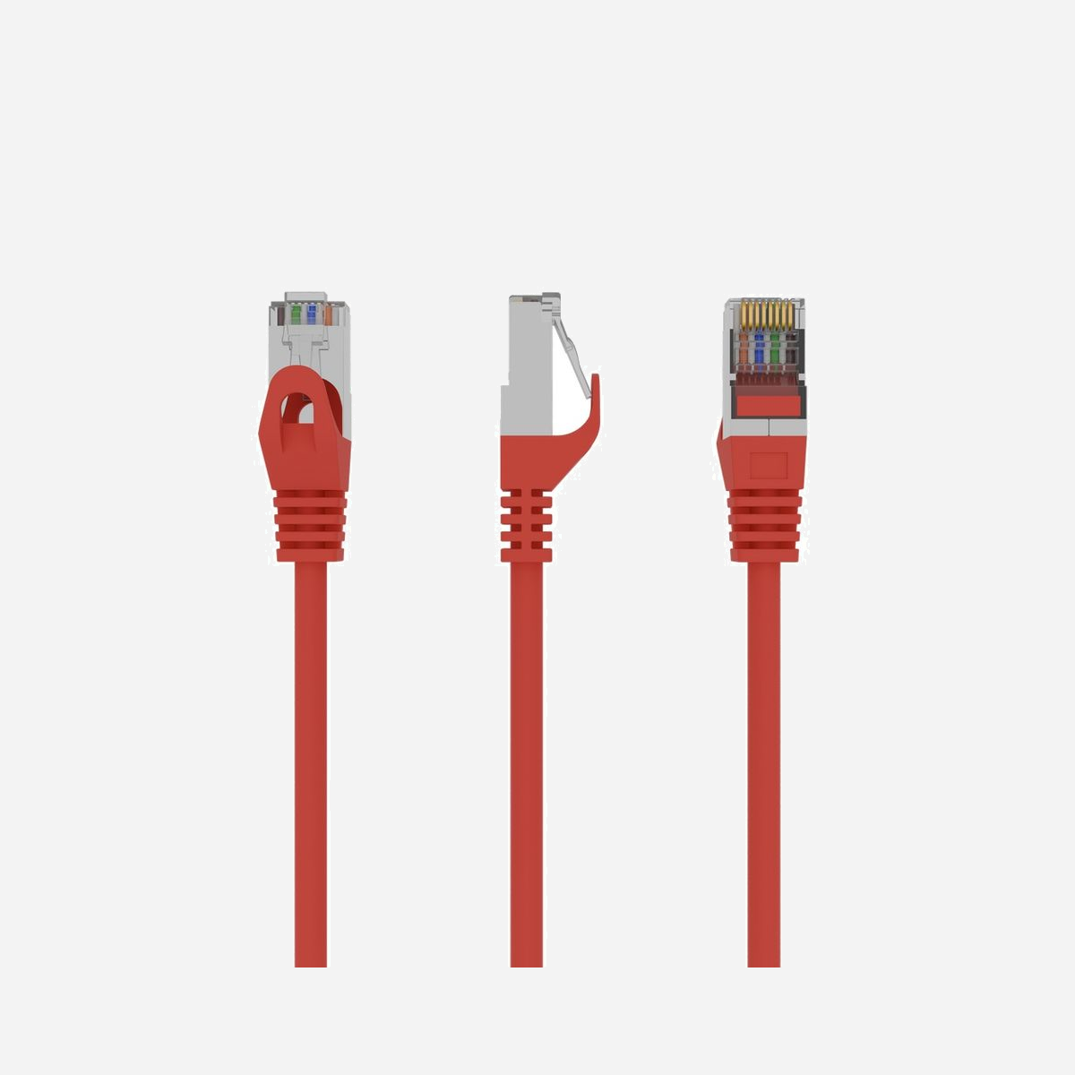 Cordon de Patch Gembird PP6-0.5M/R Cat6 FTP Rouge 0.5m, Connecteurs RJ-45 Mâle, Contacts Or, Fil AWG26 CCA, Blindage Aluminium, RoHS, CE, ISO 9002, DVE - CAT6 AWG26 stranded foil shielded patch cord with moulded strain relief 50u'' 8P8C plugs, 0.5m<br>Snagless boots