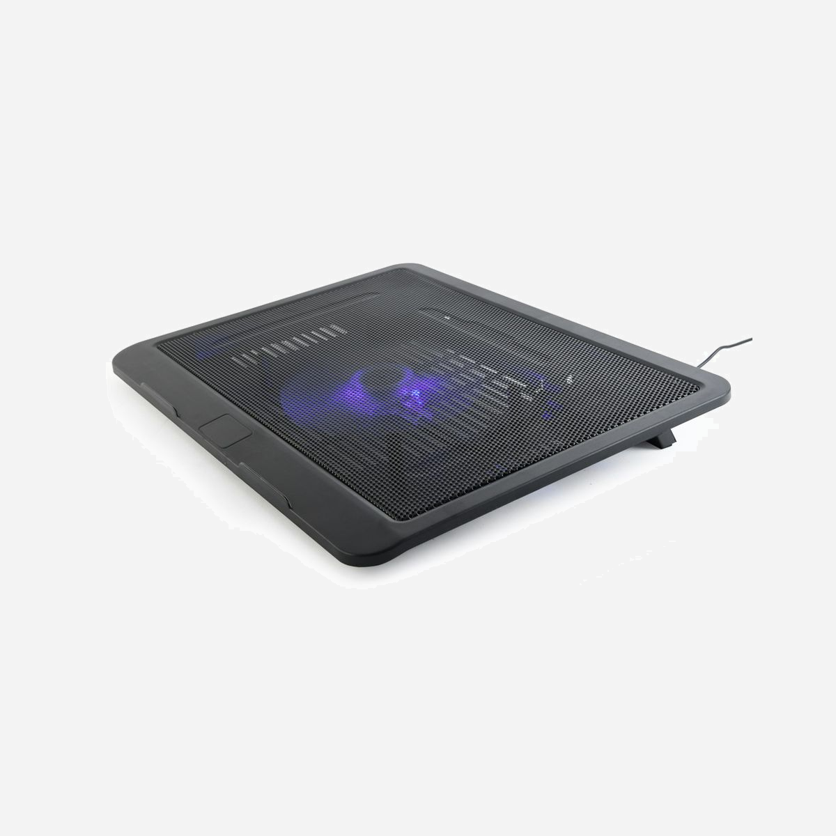 Gembird NBS-1F15-04 Support Laptop 15" ABS Noir, Ventilateur 12cm, Hauteur Réglable, Alimentation USB 5V, Dimensions 250x330x50mm - Système ventilateur et ajustable en hauteur<br>Simple et pratique pour portable (15 pouces max)<br>Mega Ventilateur 12 pouces super efficace<br>Eclairage LED