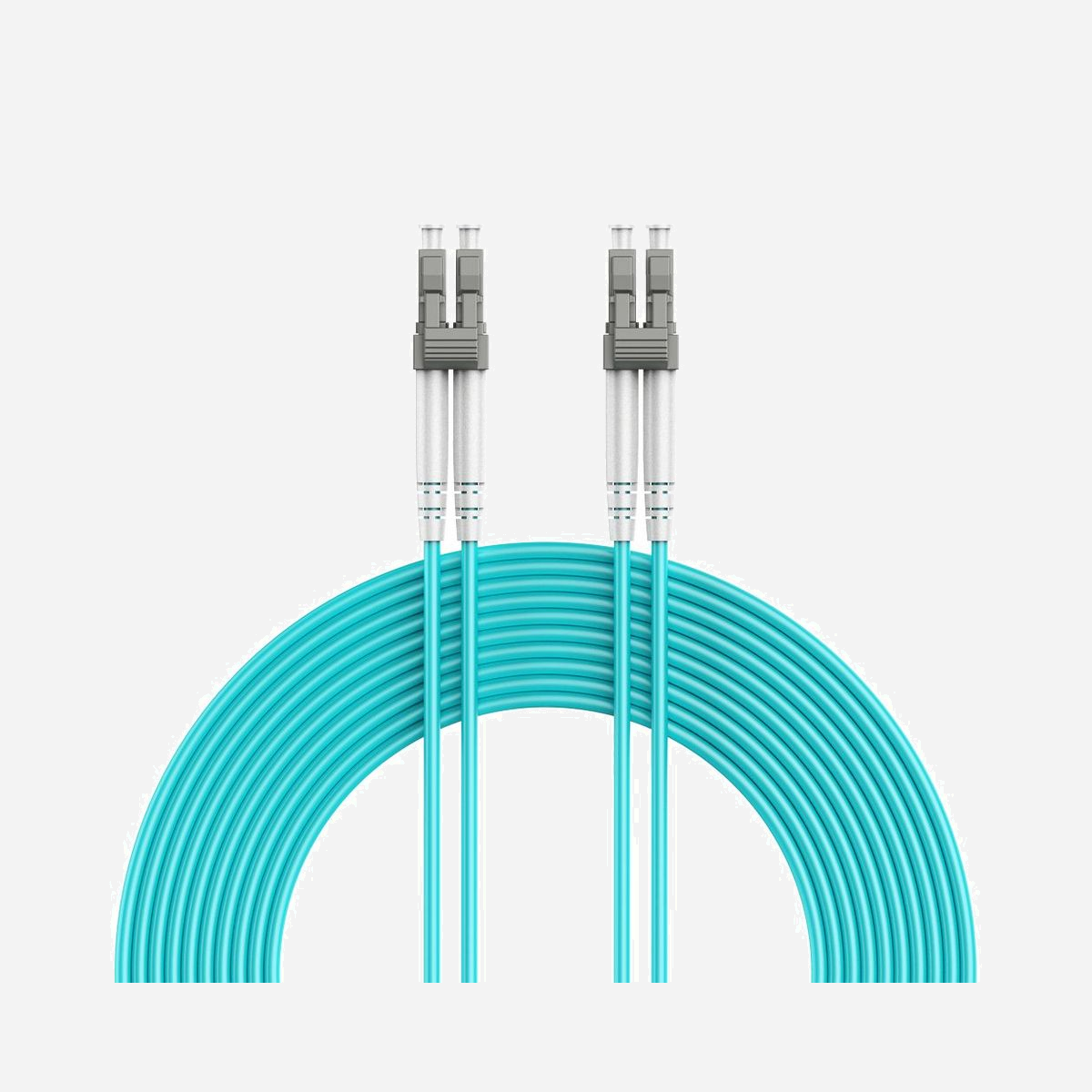 Câble Fibre Optique Multimode Duplex Gembird OM4 LC/LC 15m, 50/125µm, 100Gbps, LSZH, Aqua, Longueurs d'ondes 850/1300nm, Perte Insertion 0.3dB - Duplex multimode fibre optic cable (50/125 OM4)<br>Supports data transfer rates up to 100 Gbps<br>Perfect for high speed data transfer with minimum signal loss<br>Integrated LC/LC-connectors for an easy and reliable connection