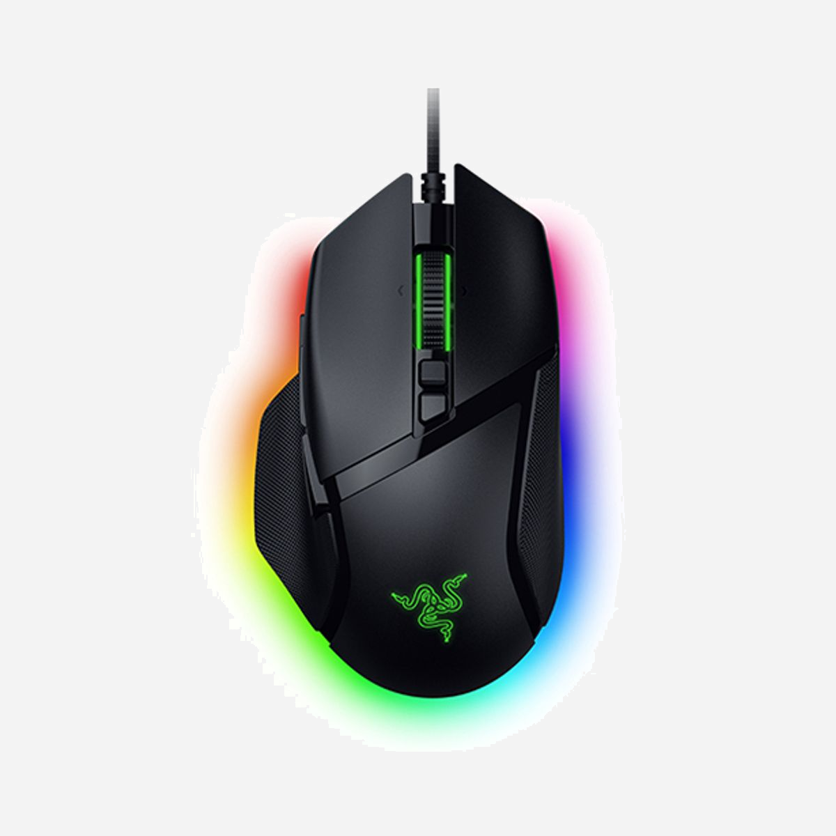 Souris Gaming Razer Basilisk V3 35K DPI Optique Filaire USB, 11 Boutons Programmables, Focus Pro 35K, 750 IPS, 70G, Droitier, Multi-Éclairage RGB - Razer Basilisk V3 35K. Format: Droitier. Technologie de détecteur de mouvement: Optique, Résolution en mouvement: 35000 DPI, Type de boutons: Boutons poussoirs, Type Scroll: Roue, Accélération (max): 70 G. Couleur de l'éclairage: Multi. Source d'alimentation: Cable. Couleur du produit: Noir