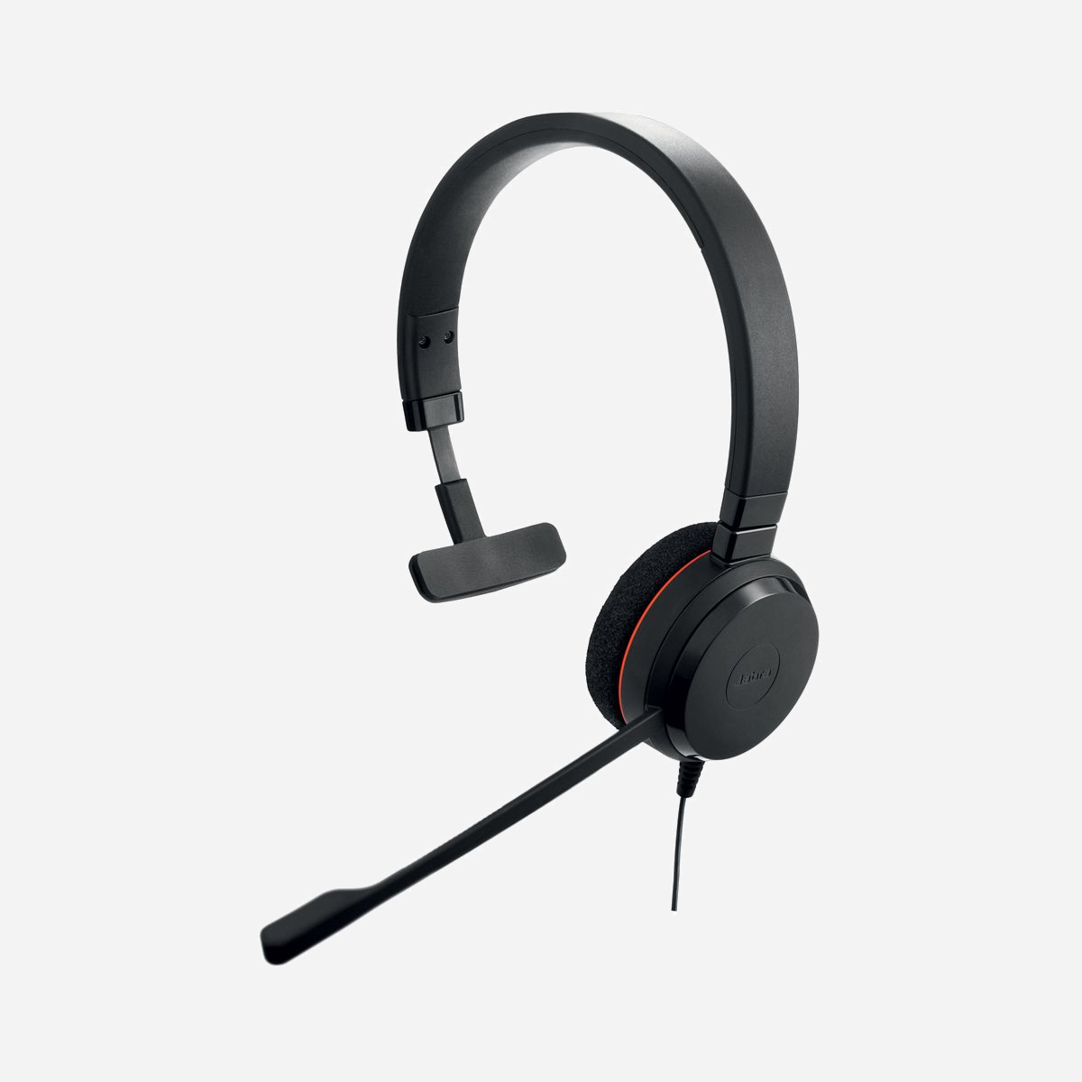 Jabra Evolve 20 MS Mono Casque Filaire USB Type-C/Type-A, Arceau, Bureau/Centre d'appels, Microphone Antibruit, DSP, PeakStop, Safetone G616 - Casque professionnel avec gestion simplifiée des appels et son impressionnant pour les appels et la musique<br><br><b>Améliorez votre productivité</b><br><br><b>Gestion simplifiée des appels</b><br>Accédez facilement aux principales fonctions (volume, désactivation micro, etc.). Vous pouvez également décrocher et raccrocher vos appels depuis l'unité de contrôle.<br><br><b>Réduction de bruit passive</b><br>Le simple port du micro-casque vous permet d'éliminer les bruits de haute fréquence tels que les voix humaines grâce au design unique des coussinets (dispositif de réduction passive de bruit ).<br><br><b>Maîtrisez les bases</b><br><br><b>Microphone antibruit de pointe</b><br>Microphone doté d'une technologie de réduction de bruit de pointe permettant d'éliminer les bruits de fond. Les coussinets sont conçus pour réduire les sons de haute fréquence. Vous et votre interlocuteur n'aurez plus à tendre l'oreille pour vous comprendre.<br><br><b>Installation plug-and-play</b><br>Prêt à l'emploi avec les principaux systèmes de téléphonie. Il vous suffit de brancher le micro-casque et le tour est joué.