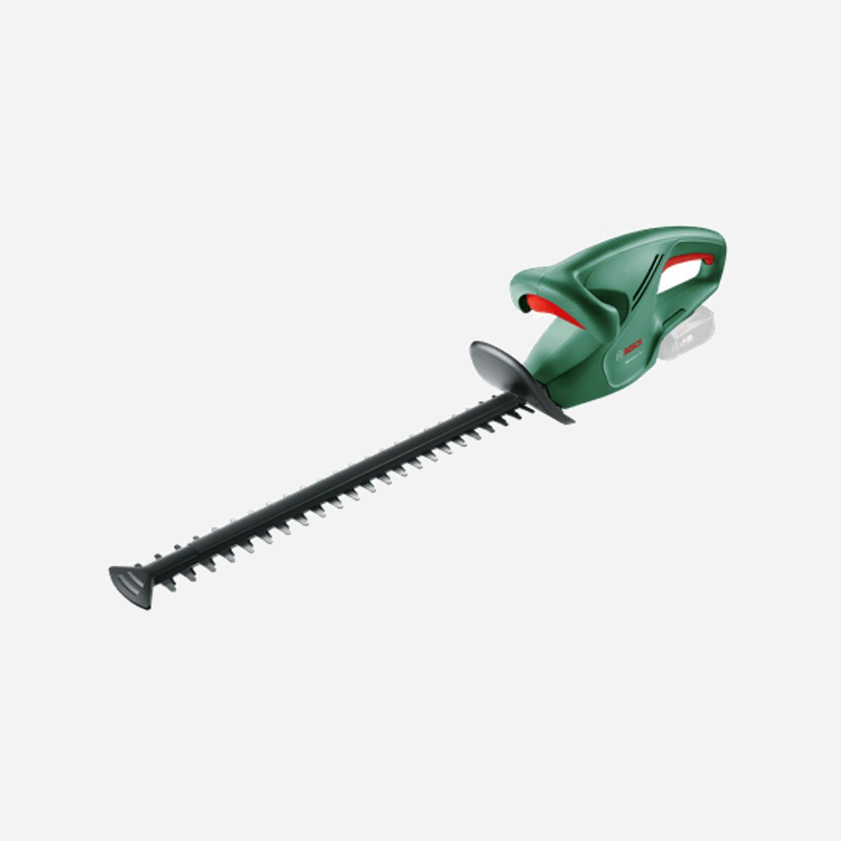 Bosch EasyHedgeCut 18-45 : Taille-haie sans fil 18V, double-lame 45 cm, espacement 1,5 cm, 2400 tr/min, 2,3 kg, Power for ALL, référence 0-600-849-H03 - <b>Des coupes en continu sans interruption</b><br><br>Le système anti-blocage Bosch permet de tailler des branches épaisses sans interruptions pour une progression de travail rapide.<br><br><b>Systèmes d’outils sans fil Power for ALL Bosch</b><br><br>Qu’il s’agisse de percer, nettoyer ou jardiner. La batterie 18 V Power for ALL Bosch peut être rapidement et facilement passée d’un outil à un autre. Extrêmement flexible, la batterie peut aussi être utilisée sur d’autres outils compatibles Power for ALL.<br><br><b>Coupe en toute sécurité le long des murs et du sol</b><br><br>La butée de protection protège vos murs et vos sols lors des travaux de coupe.