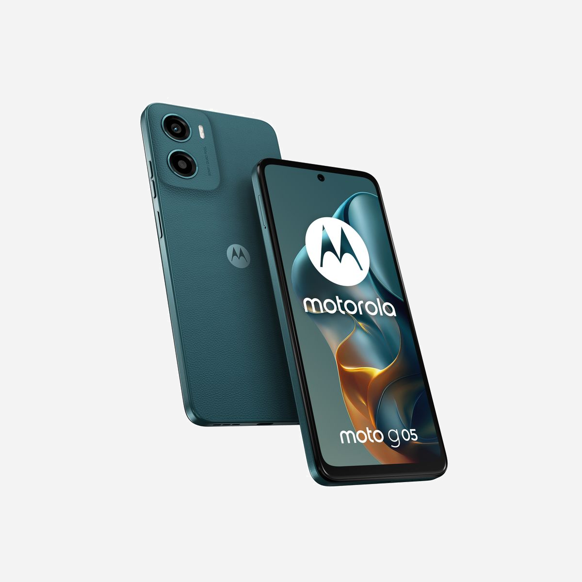 Motorola moto g05 Vert - Écran LCD 6.67" HD+ 90Hz, MediaTek Helio G81 Extreme, 4Go RAM, 128Go, Caméra 50MP, Batterie 5200mAh, Android 15 - <b>Des photos plus nettes. Des histoires exceptionnelles.</b><br>Profitez d’images et d’un son à couper le souffle avec le nouveau moto g05. Regardez vos émissions et films préférés sur un écran ultra lumineux de 6,67" même en plein soleil. Profitez également d’un son multidirectionnel grâce aux puissants haut-parleurs stéréo équipés de Bass Boost. Prenez de splendides photos d’une grande netteté, de jour comme de nuit, avec l’appareil photo Quad Pixel de 50 MP(2) équipé du mode Portrait optimisé par l’IA. Augmentez votre vitesse grâce à des performances ultra efficaces et jusqu’à 12 Go de RAM avec l’extension de RAM(5). Avec sa finition en cuir vegan, son design résistant aux éclaboussures(4) et son verre Corning® Gorilla® Glass 3, le moto g05 vous offre une élégance qui dure. Vous pouvez compter sur sa batterie longue durée de 5 200 mAh et sur sa charge TurboPower™. Vous bénéficiez également d’un vaste espace de stockage pour conserver tous vos contenus et créations. Le moto g05 est tout simplement extraordinaire.