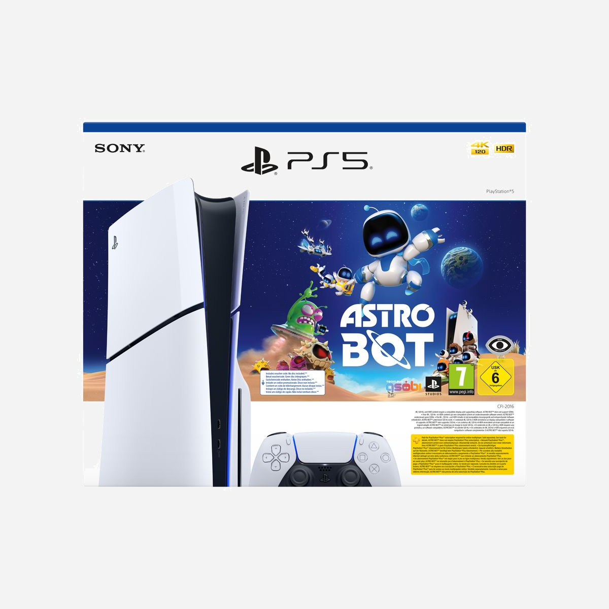 Sony PlayStation 5 1 To SSD, AMD Ryzen Zen 2 3.5GHz, 16GB GDDR6, GPU AMD Radeon 10.3 TFLOPS, Wi-Fi 6, Blu-Ray/DVD, HDMI 2.1, Noir/Blanc - Sony 1000044323. Plateforme: PlayStation 5, Couleur du produit: Noir, Blanc, Mémoire interne: 16384 Mo. Supports de stockage: SSD, Capacité de stockage interne: 1 To, Lecteur optique: Blu-Ray/DVD. LAN Ethernet : taux de transfert des données: 10,100,1000 Mbit/s, Type d'interface Ethernet: Gigabit Ethernet, Standards wifi: 802.11a, 802.11b, 802.11g, Wi-Fi 4 (802.11n), Wi-Fi 5 (802.11ac), Wi-Fi 6 (802.11ax). Modes vidéo pris en charge: 2160p, 4320p. Largeur du colis: 431 mm, Profondeur du colis: 169 mm, Hauteur du colis: 359 mm