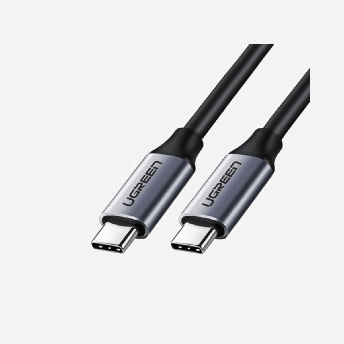 Câble Ugreen 50751 Thunderbolt 3, USB-C Mâle vers USB-C Mâle, 1.5m, 5 Mbit/s, Alimentation 60W, Aluminium, Noir et Argent - Ugreen 50751. Longueur de câble: 1,5 m. Connecteur 1: USB C, Connecteur 2: USB C, Version USB: Thunderbolt 3, Couleur du produit: Noir, Argent