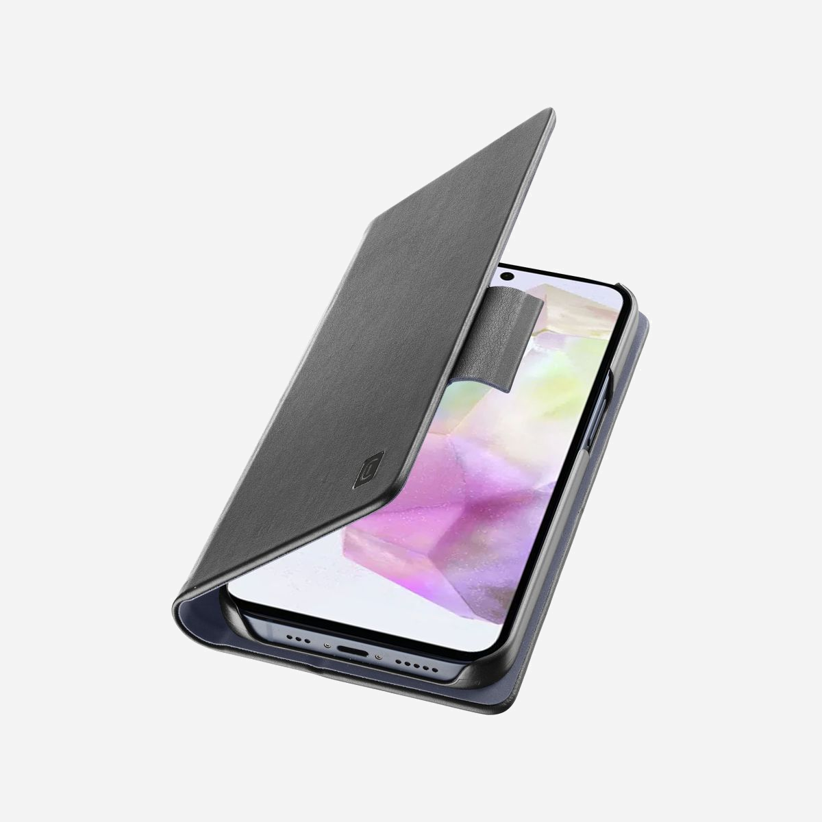 Cellularline BOOK3GALA36K Étui Folio Noir pour Samsung Galaxy A36/A56, Écran 6.6", Fermeture Magnétique, Support de Bureau, Logement Carte, 165x85x16.6mm, 133g - Cellularline 8018080492808. Type d'étui: Folio, Compatibilité de marque: Samsung, Compatibilité: Galaxy A36/A56, Taille maximale de l’écran: 16,8 cm (6.6"), Coloration de surface: Monochromatique, Couleur du produit: Noir, Support de bureau