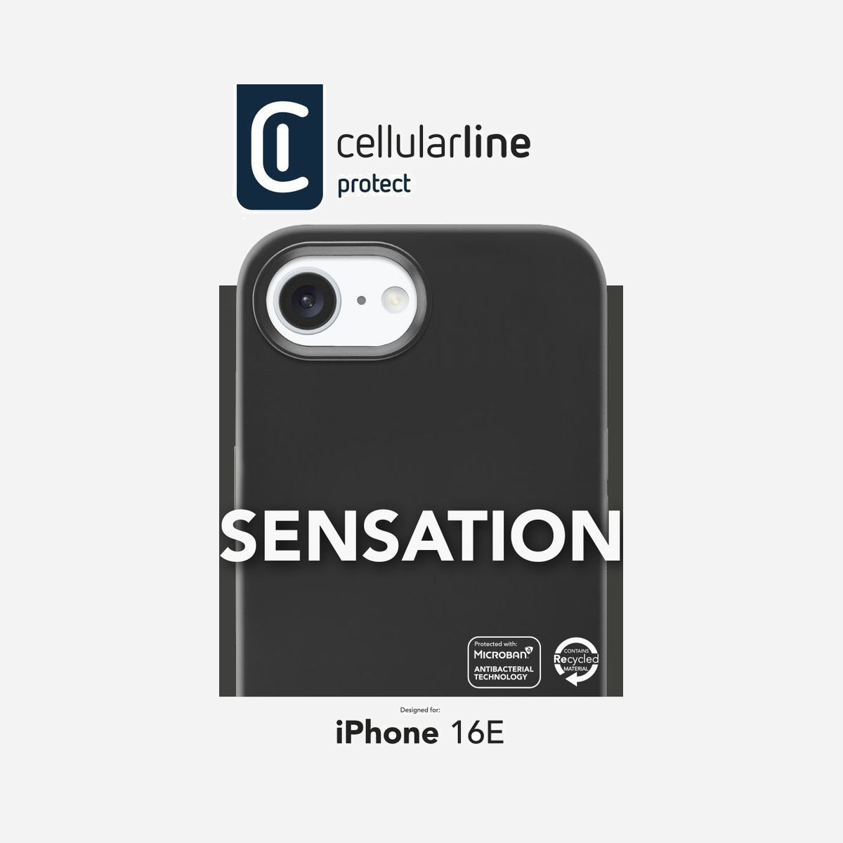 Cellularline SENSATIONIPHSE4K Housse Microfibre Noire pour iPhone SE (2025), écran 6.06", Anti-rayures & Anti-bactérien, Dimensions 10x74x150mm - Cellularline 8018080492624. Type d'étui: Housse, Compatibilité de marque: Apple, Compatibilité: iPhone SE (2025), Taille maximale de l’écran: 15,4 cm (6.06"), Coloration de surface: Monochromatique, Couleur du produit: Noir