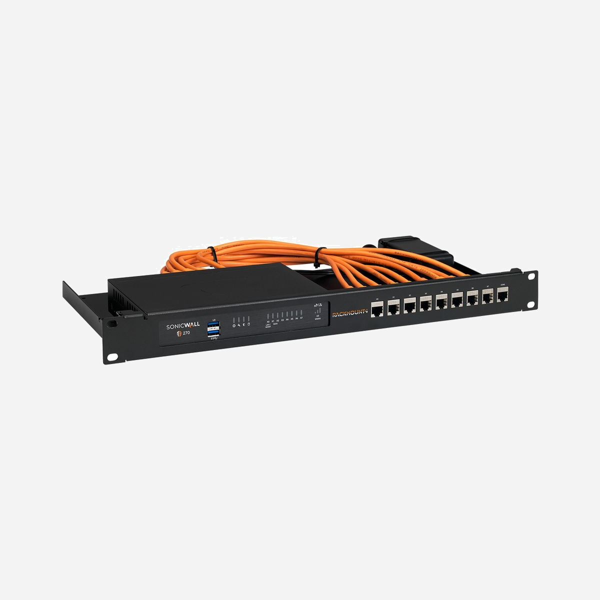 Rackmount.IT RM-SW-T11I Kit de Montage Rack 1U pour SonicWall TZ270/270W/370/370W/470/470W, 483x216x44mm, Noir, Conforme RoHS - Découvrez le RM-SW-T11I, votre solution ultime pour intégrer parfaitement votre appliance de bureau dans une armoire 19". Cette armoire est spécialement conçue pour accueillir les modèles répertoriés, garantissant un ajustement sûr et parfait à chaque fois. Avec des connexions pratiques en façade, accéder à votre configuration n'a jamais été aussi facile.<br>Craignez-vous une perte de courant accidentelle ? Pas de soucis ! L'alimentation est solidement fixée à l'armoire, offrant tranquillité d'esprit et fonctionnalité ininterrompue.<br><br>Assembler votre configuration est un jeu d'enfant, prenant moins de 3 minutes du début à la fin. Il vous suffit de glisser votre appareil dans le kit, de le sécuriser avec les retenues, de connecter les câbles inclus aux keystones et de fixer l'alimentation à l'armoire - c'est aussi simple que cela !<br><br>Découvrez une intégration transparente et un assemblage sans effort avec le RM-SW-T11I - votre solution incontournable pour le montage professionnel en armoire.