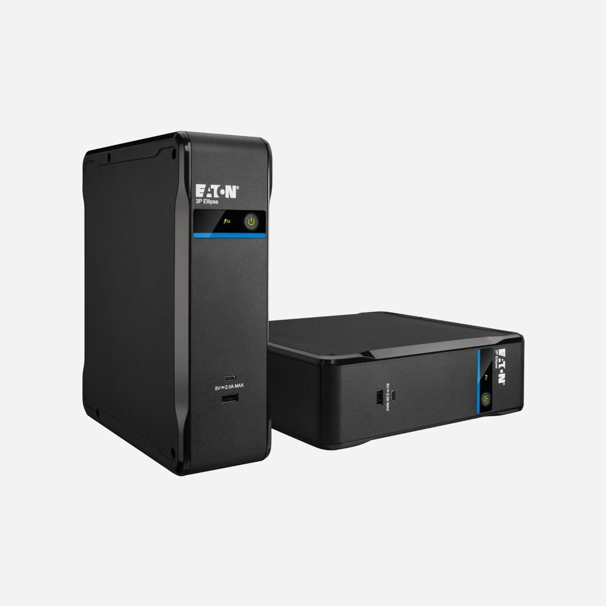 Eaton 3P700UI Onduleur Veille 0.7 kVA / 420W, 4 Prises C3, USB Type A/C, Format Tower, Batterie 12V 7Ah, 161-284V, 46-70Hz, LED - Eaton 3P700UI. Topologie UPS: Veille, capacité de la puissance de sortie: 0,7 kVA, Puissance de sortie: 420 W. Types de sortie AC: Coupleur C3, Nombre de prises en sortie: 4 sortie(s) CA, Type de port USB: USB Type A/USB Type-C. Capacité de la batterie: 7 Ah, Tension des piles: 12 V. Format: Tower, Couleur du produit: Noir, Type d'écran: LED. Certificats de conformité: CB, CE, RoHS, WEEE, Certification: IEC/EN 62040-1 IEC/EN 62040-2 IEC/EN 62040-3 CE UKCA Ukr Cm