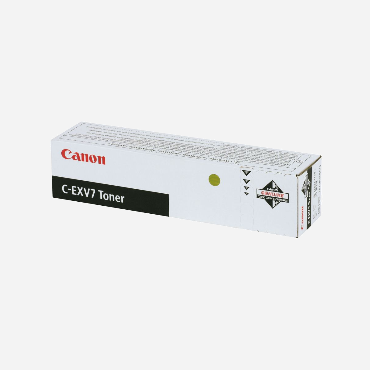 Canon C-EXV7 Cartouche Toner Originale Noire 5300 Pages (6% couverture) pour iR 1210/1230/1270F, 300g, Technologie Laser, Code OEM 7814A002 - Capacité : 5 300 pour 6 % de couverture ; 1 cartouche dans l'emballage de 300 g ; compatible avec les systèmes iR 1210 / iR 1230 / iR 1270F
