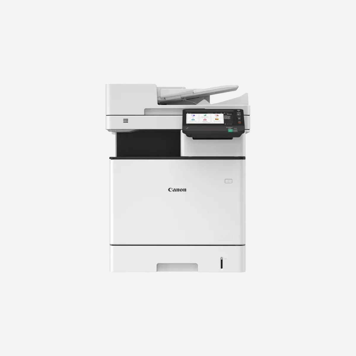Canon i-SENSYS MF842Cdw Laser Couleur A4 1200x1200 DPI 38 ppm, Impression/Copie/Scan Recto-Verso, WiFi, RAM 2000Mo, Écran Tactile 7", 6162C008 - Canon i-SENSYS MF842Cdw. Technologie d'impression: Laser, Impression: Impression couleur, Résolution maximale: 1200 x 1200 DPI. Copier: Copie couleur, Résolution max. des copies: 600 x 600 DPI. Numérisation: Numérisation couleur, Résolution de numérisation optique: 600 x 600 DPI. Fonctions recto verso: Copie, Télécopie, Impression, Numérisation. Taille de papier de série A ISO maximum: A4. Wifi. Impression directe. Couleur du produit: Blanc