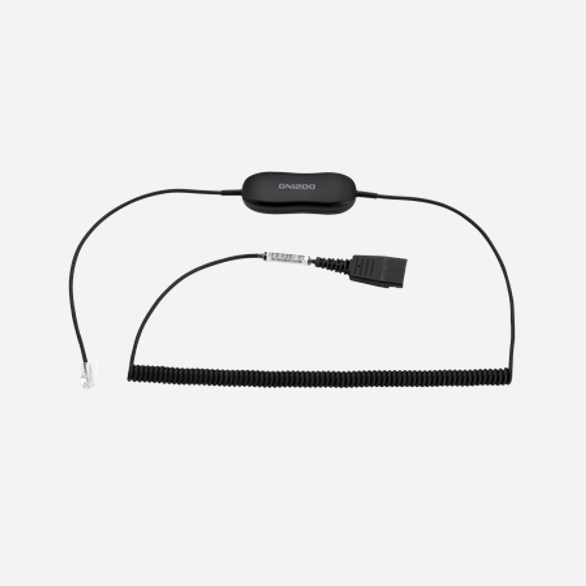 Câble Adaptateur Jabra GN1218 AC 2m pour Casques Biz 1500/2300/2400II et Téléphones Cisco IP 78xx/88xx, Connecteurs QD vers RJ-9, Noir - Le cordon Jabra GN1218 contribue à améliorer l'expérience de communication de vos clients. Ce câble vous permet d'ajuster l'amplification du microphone grâce à plusieurs niveaux de réglages, et ainsi d'offrir à vos interlocuteurs une transmission sonore de meilleure qualité.<br><br>Le Jabra GN1218 AC 2m convient tout particulièrement aux professionnels dont l'activité implique un usage intensif du téléphone, et qui utilise un micro-casque Jabra Biz 1500, 2300 ou 2400 II avec un téléphone des gammes 78xx/88xx Cisco IP, ainsi que la plupart des téléphones fixes standard utilisant la A ou B. <br><br>Il suffit de connecter le cordon Jabra GN1218 et le micro-casque Jabra avec la prise QD de déconnexion rapide et de régler le niveau du micro selon vos préférences.