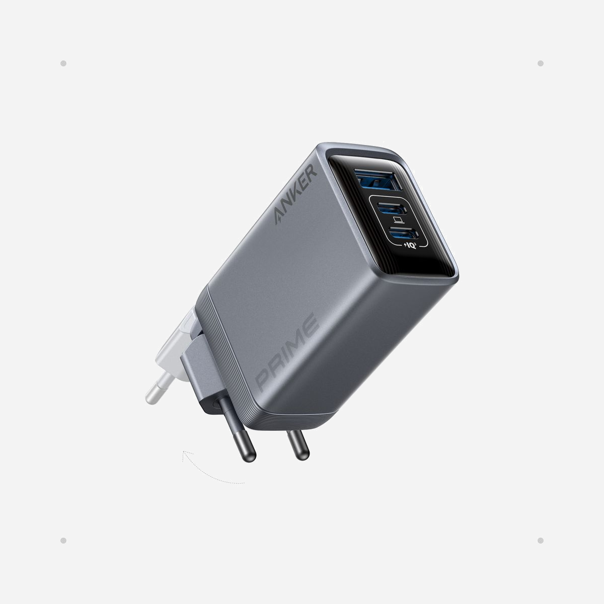 Anker A2688341 Chargeur Secteur Universel 100W Noir, 1x USB 2.0, 2x USB-C, USB Power Delivery 3.0, Entrée 110-240V, Dimensions 29x67.8x44.5mm - Anker A2688341. Type de chargeur: Intérieure, Type de source d'alimentation: Secteur, Compatibilité de chargeur: Universel. Tension d'entrée: 110 - 240 V. Quantité de Ports USB 2.0: 1, Quantité de ports USB de type C: 2. Longueur de câble: 0 m, Couleur du produit: Noir