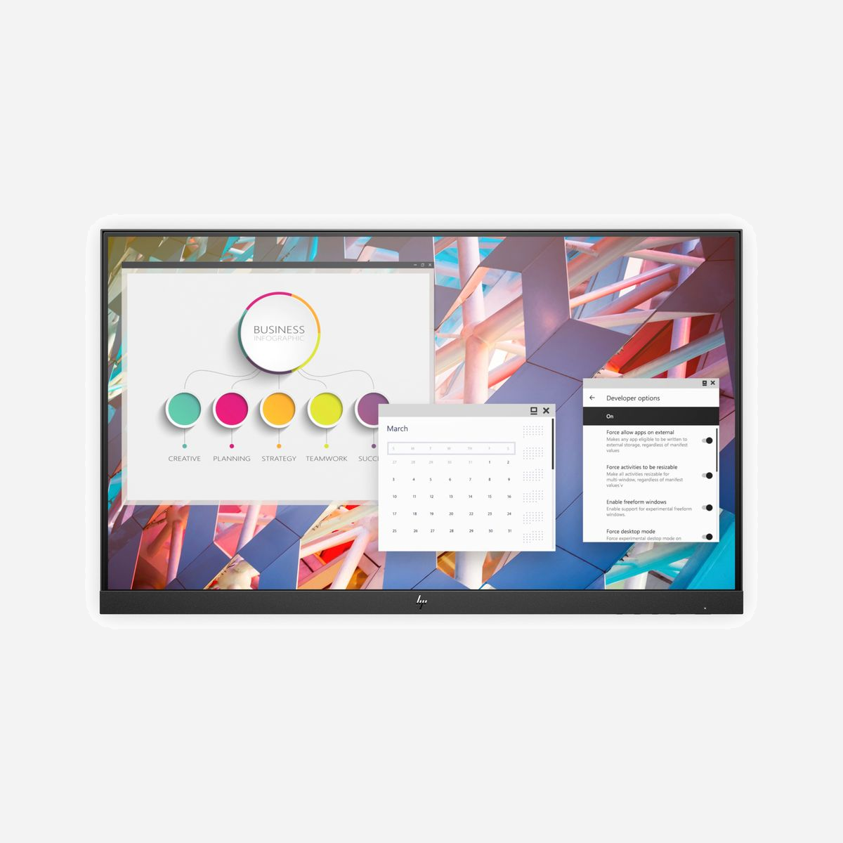 HP E24 G4 - Écran 23.8" IPS Full HD 1920x1080, 250 cd/m², 5ms, HDMI 1.4, DisplayPort 1.4, Hub USB, Réglage Hauteur & Pivot, Noir/Argent - Améliorez votre expérience visuelle globale<br>Travaillez confortablement et restez concentré grâce aux caractéristiques ergonomiques optimisées et à la résolution Full HD de l'écran Full HD E24 G4, doté de HP Eye Ease, dont la conception répond spécifiquement à vos attentes. Simplifiez la vie de votre département informatique avec la facilité de gestion à distance.