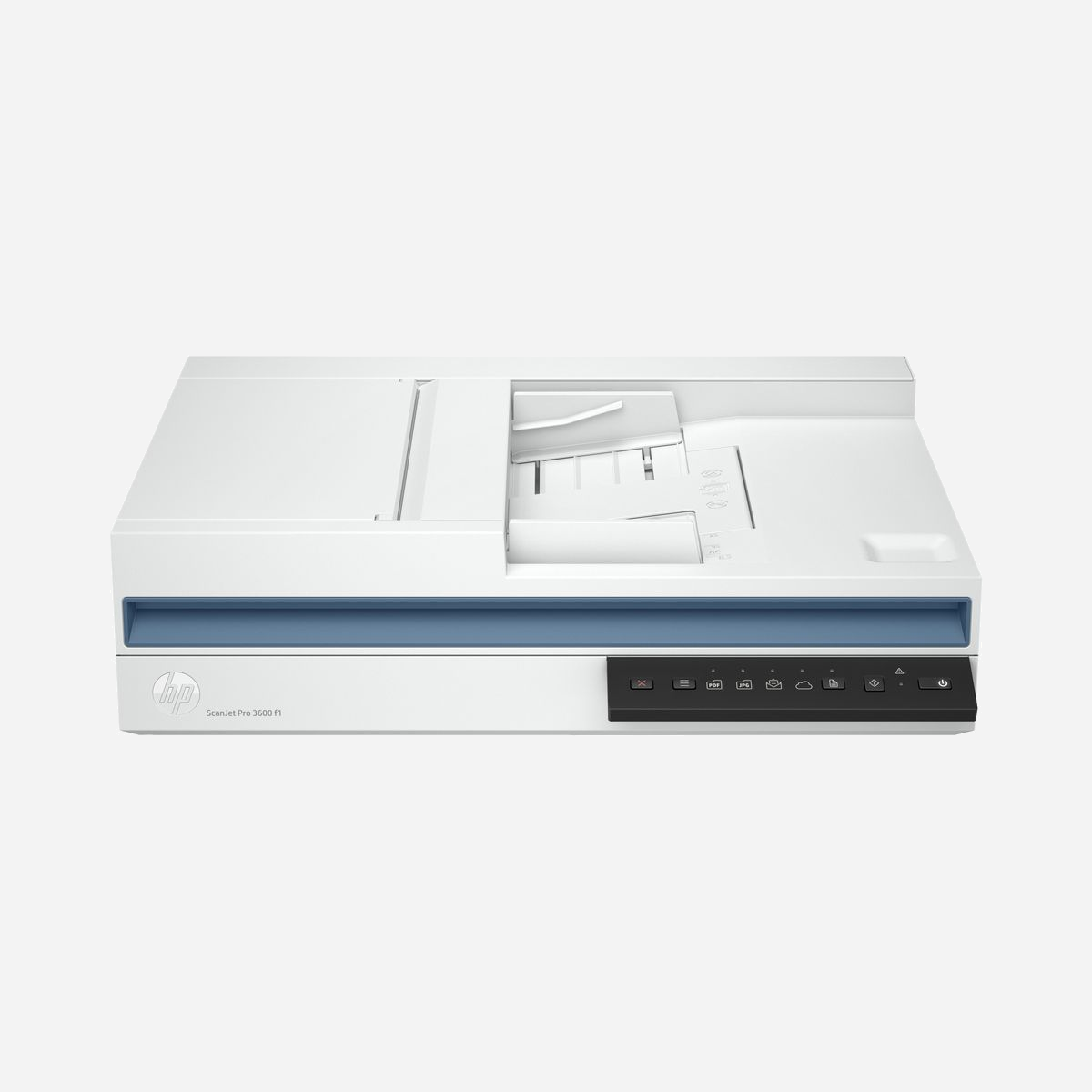 HP Scanjet Pro 3600 f1 Scanner à plat ADF A4 1200x1200 DPI 30 ppm USB 3.2 Gen 1, Mémoire 256Mo, Compatible Windows, macOS, Serveur. - HP Scanjet Pro 3600 f1. Surface maximal de numérisation: 216 x 297 mm, Résolution de numérisation optique: 1200 x 1200 DPI, Vitesse de numérisation ADF (n/b, A4): 30 ppm. Type de scanner: Scanner à plat et chargeur automatique, Couleur du produit: Blanc. Type de capteur: CIS, Cycle de fonctionnement par jour (max): 3000 pages, Formats des fichiers numérisés: BMP, CSV, DOC, DOCX, JPEG, PDF, PNG, RTF, TIFF, TXT, XLS, XLSX. Taille de papier de série A ISO maximum: A4, Prise en charge des types de numérisation de support: Stock de cartes, Enveloppes, Étiquettes, Papier photo, Papier ordinaire, ISO, Format Series A (A0...A9): A4, A5, A6. Version USB: 3.2 Gen 1 (3.1 Gen 1)