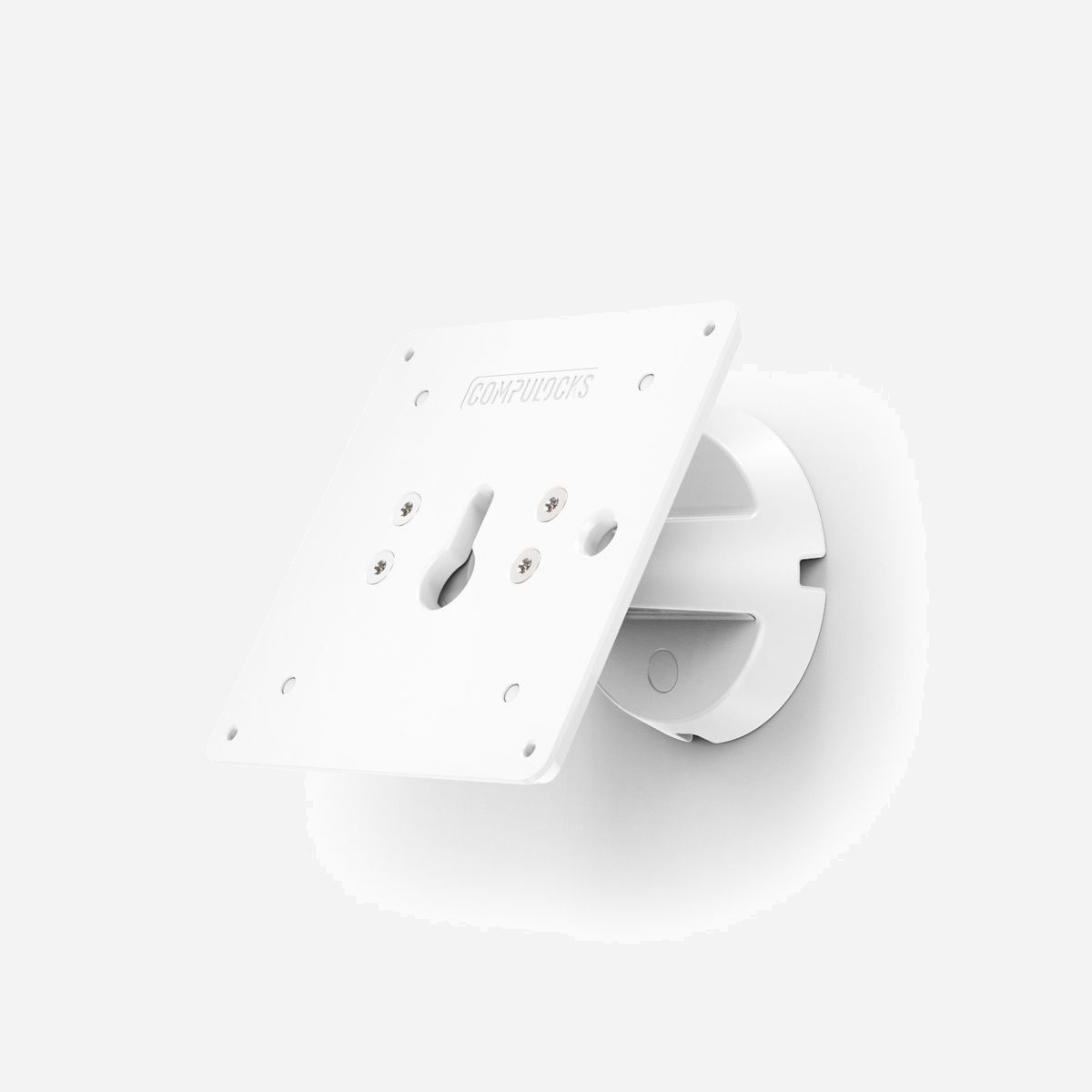 Support mural Compulocks 505W Blanc pour écran jusqu'à 27" (68.6cm), VESA 75x75/100x100mm, Distance murale fixe 10.2cm, Inclinaison ajustable, Montage à vis - Compulocks 505W. Montage: Vis, Taille maximale de l’écran: 68,6 cm (27"), Compatibilité interface de montage (min): 75 x 75 mm, Compatibilité interface de montage (max): 100 x 100 mm. Couleur du produit: Blanc