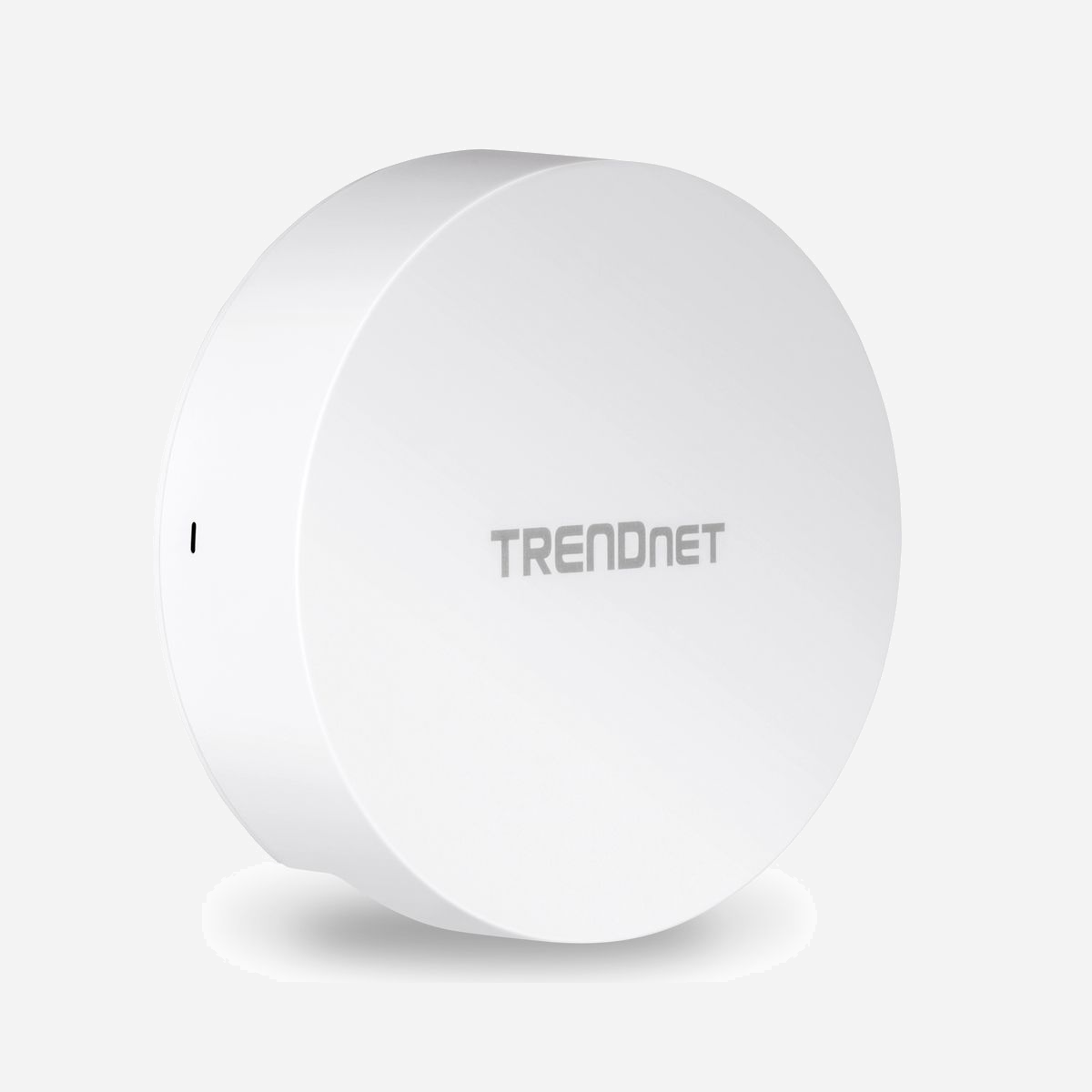 Trendnet TEW-823DAP Point d'accès WiFi AC1267 Dual Band 2.4/5GHz, 1x RJ45 PoE, MU-MIMO, WPA3, Montage mural/plafond, Blanc, 130x130x46mm - Trendnet TEW-823DAP. 2,4 GHz, 5 GHz, Débit de transfert des données maximum: 1267 Mbit/s. Algorithme de sécurité soutenu: WPA2, WPA2-Personal, WPA3-PSK, WPA3-Personal. Connexion Ethernet, supportant l'alimentation via ce port (PoE). Couleur du produit: Blanc. Consommation (max): 11,9 W