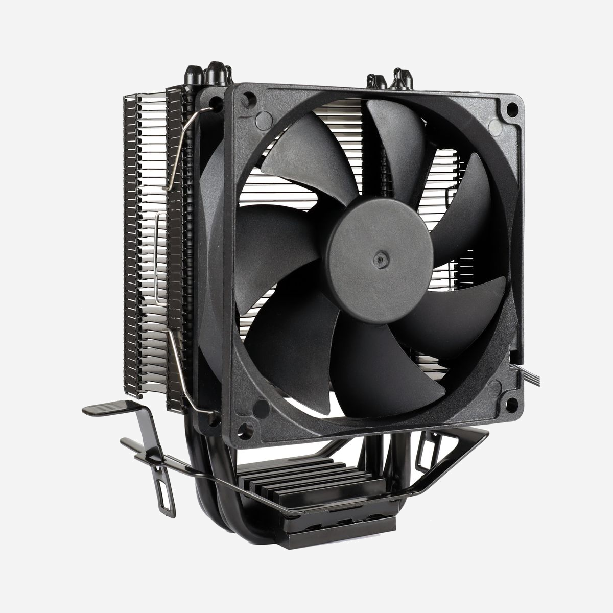 Inter-Tech Refroidisseur d'air pour Processeur 4P90 Bulk, ventilateur 9.2cm, 800-2000RPM, 35.07 CFM, 22.7dB(A), 125W TDP, compatible sockets Intel/AMD - Inter-Tech 4P90 Bulk. Type: Refroidisseur d'air, Diamètre du ventilateur: 9,2 cm, Type de roulement: Hydraulique. Tension: 12 V. Largeur: 97 mm, Profondeur: 73 mm, Hauteur: 135 mm. Couleur du produit: Noir