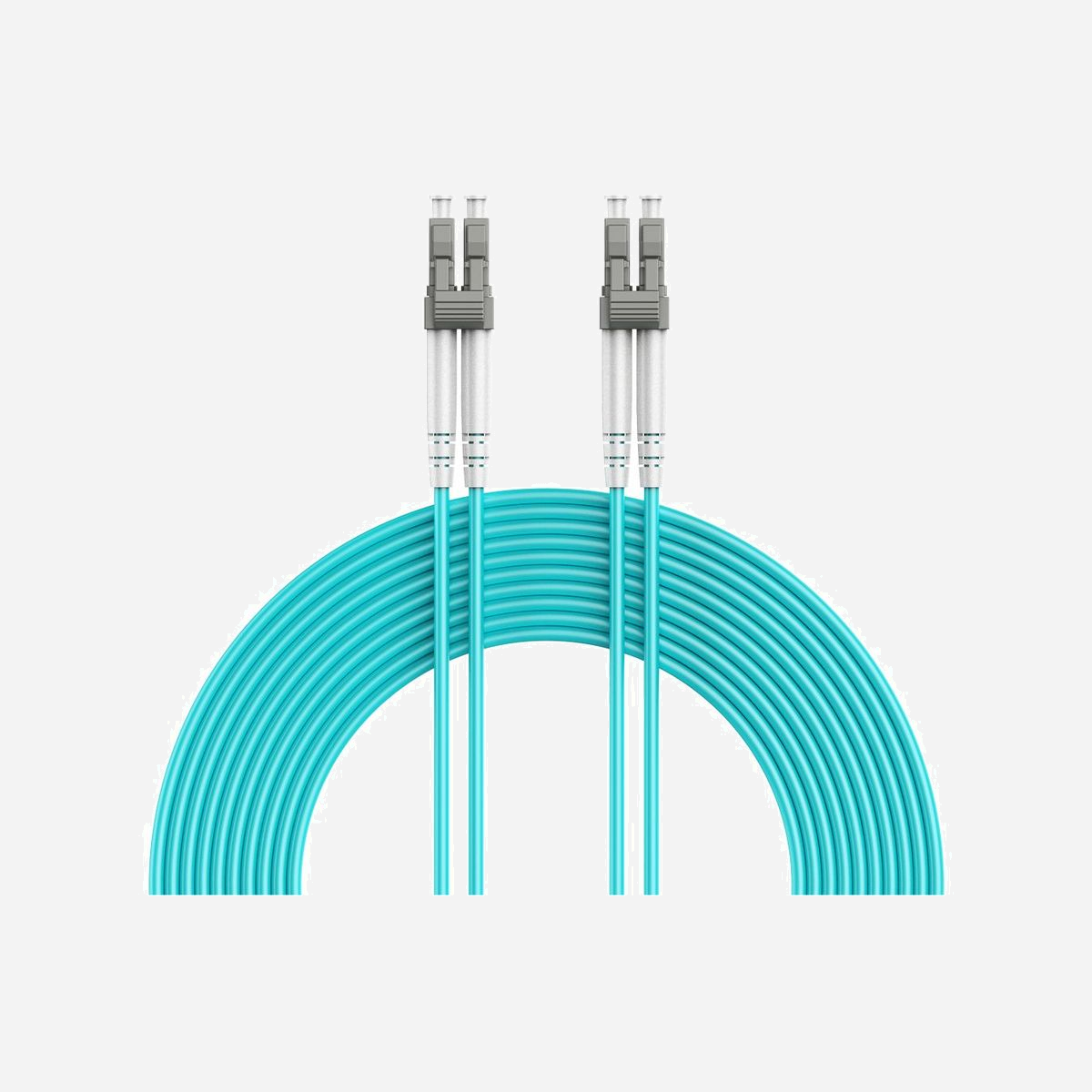Câble Fibre Optique Multimode Gembird OM4 LC/UPC-LC/UPC 25m, 50/125µm, Aqua, LSZH, 100Gb/s, 850/1300nm, Perte 0.3dB, RoHS - Gembird CFO-MDOM4-LC/LC-25M. Longueur de câble: 25 m, Type de câble: LC/UPC, Type de fibre optique: OM4, Connecteur 1: LC, Connecteur 2: LC, Diamètre principal: 50 µm, Full duplex