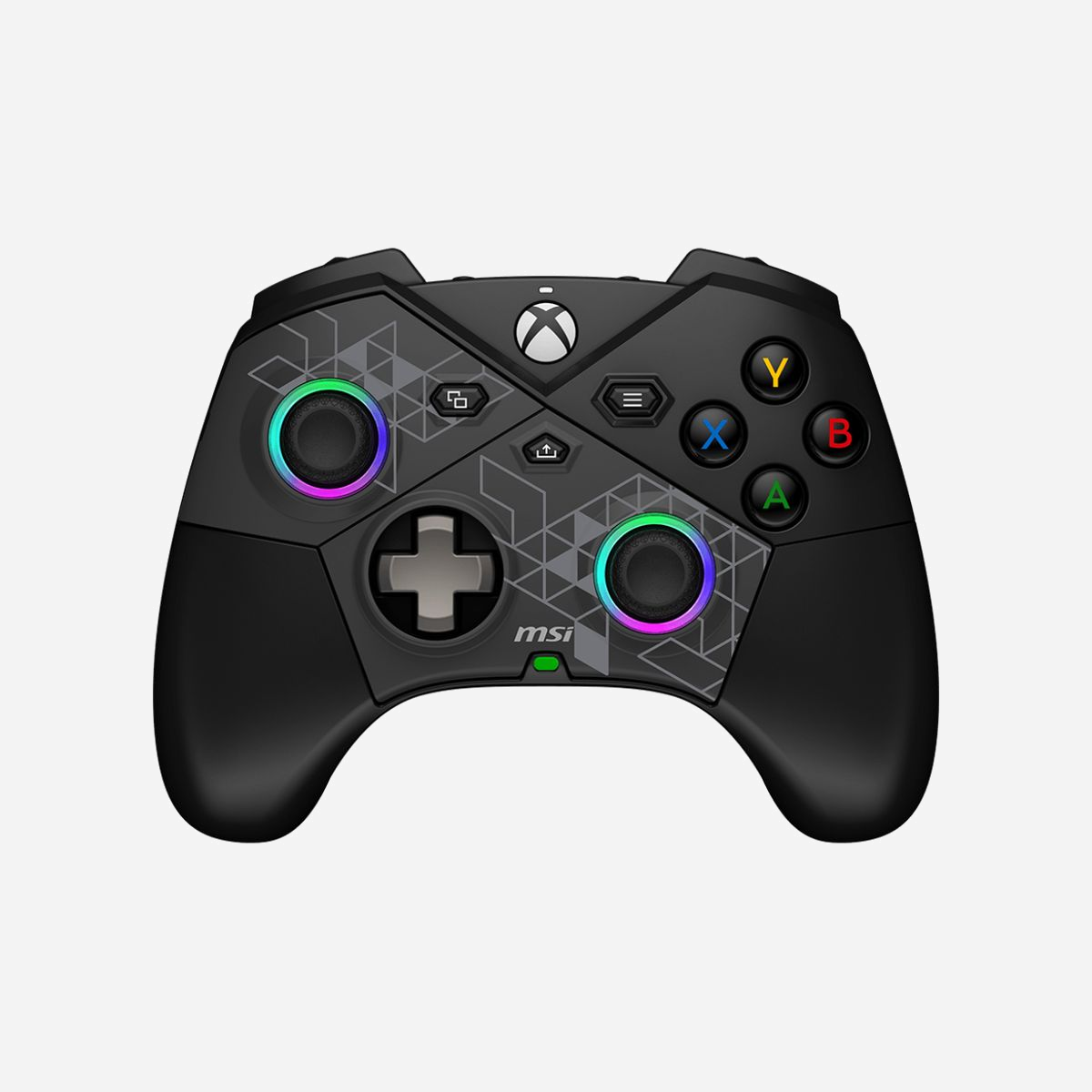 MSI FORCE PRO W Controller - Manette de Jeu USB 2.0/Sans Fil 2.4 GHz, Android/PC/Xbox One/Series, Batterie 1000mAh, Autonomie 48h, Noir - MSI FORCE PRO W CONTROLLER. Type d'appareil: Manette de jeu, Plates-formes de jeux prises en charge: Android, PC, Xbox One S, Xbox One X, Xbox Series S, Xbox Series X, Touches de fonction de contrôle de jeux: Touche Retour, Croix directionnelle, Touche Macro, Bouton d'allumage, Bouton Démarrer, Touche Turbo. Technologie de connectivité: Avec fil &sans fil, Interface de l'appareil: USB 2.0, Connecteur USB: USB Type-C. Couleur du produit: Noir, Longueur de câble: 3 m. Source d'alimentation: Batterie, Type de batterie: Intégré, Technologie batterie: Lithium. Prise en charge du système d'exploitation Windows: Windows 10, Windows 11, Système mobile supporté: Android