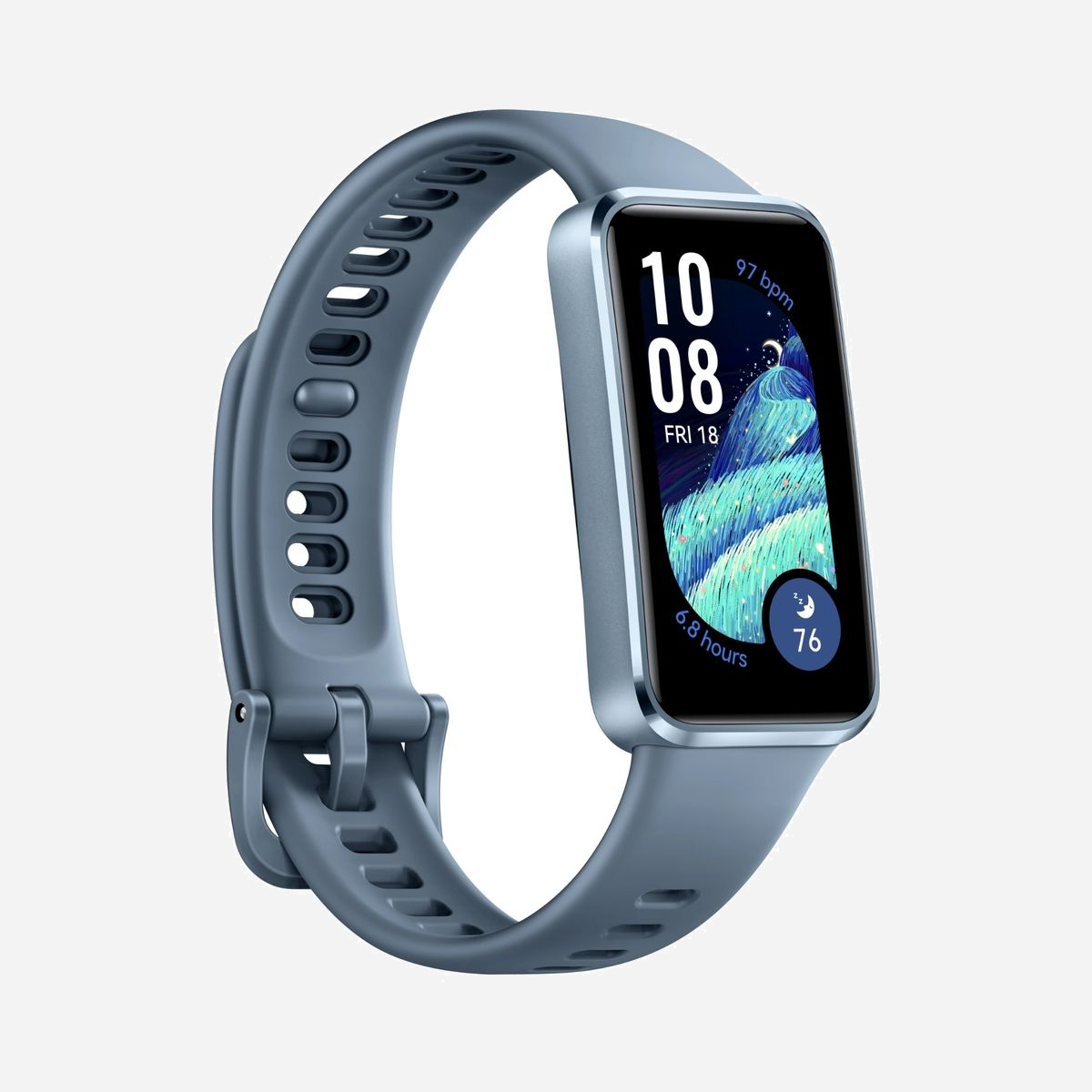 Huawei Band 10 Bracelet Connecté AMOLED 1.47" 194x368, Bluetooth 5.0, Wi-Fi 5, Capteur Optique Fréquence Cardiaque, Autonomie 14 Jours, Bleu - Huawei Band 10. Type d'écran: AMOLED, Taille de l'écran: 3,73 cm (1.47"), Résolution de l'écran: 194 x 368 pixels. Type d'appareil: Bracelet connecté, Format: Rectangle, Couleur du produit: Bleu. Type de capteur de fréquence cardiaque: Optique. Norme Wi-Fi: Wi-Fi 5 (802.11ac). Autonomie de la batterie: 14 jour(s)