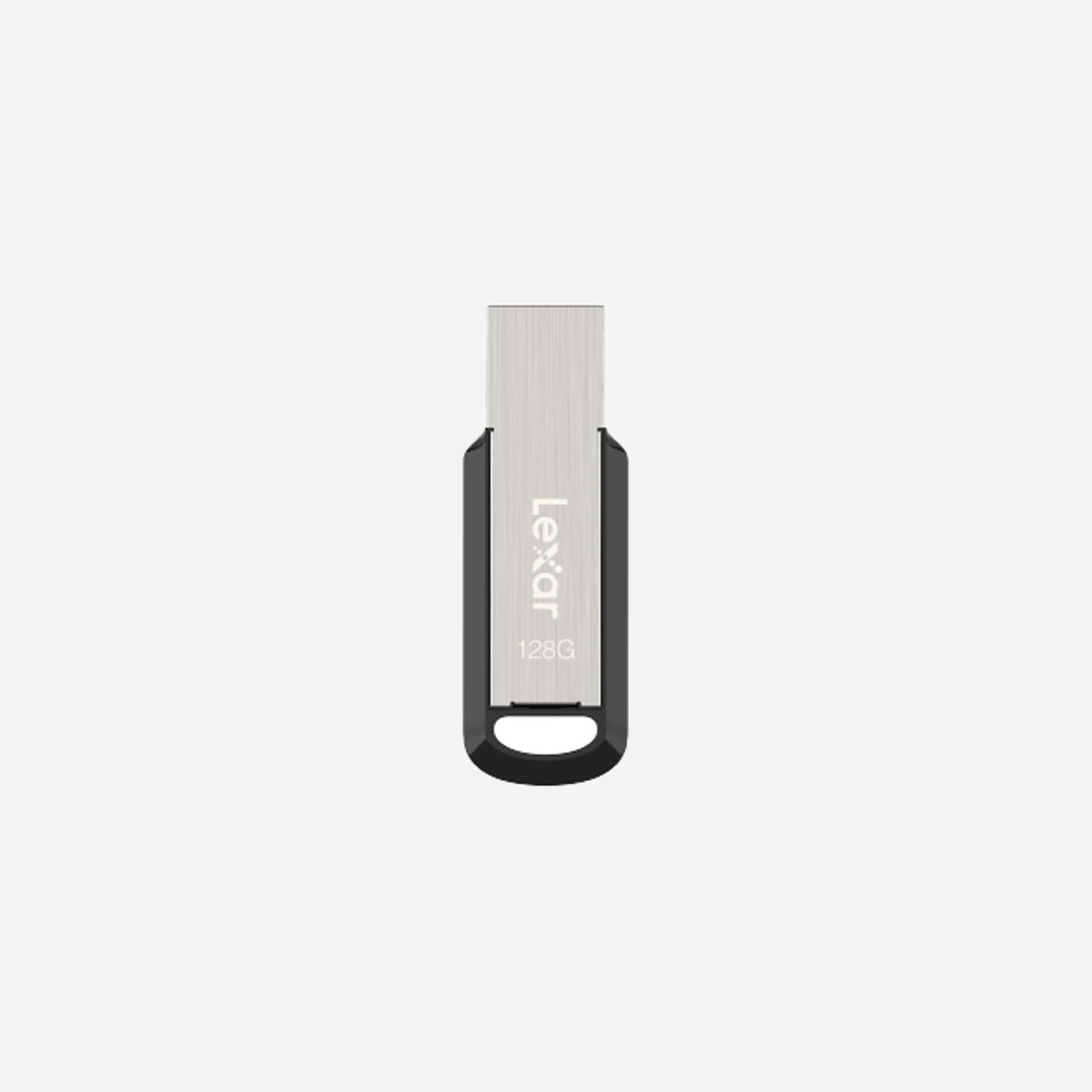 Lexar JumpDrive M400 128Go USB 3.2 Gen 1 Type-A Argent - Lecture 150Mo/s, Format Slide, Protection AES 256-bit, 47.2x16.3x6.2mm, 4.82g - Lexar JumpDrive M400. Capacité: 128 Go, Interface de l'appareil: USB Type-A, Version USB: 3.2 Gen 1 (3.1 Gen 1), Vitesse de lecture: 150 Mo/s. Format: Slide. Protection par mot de passe. Poids: 4,82 g. Couleur du produit: Argent