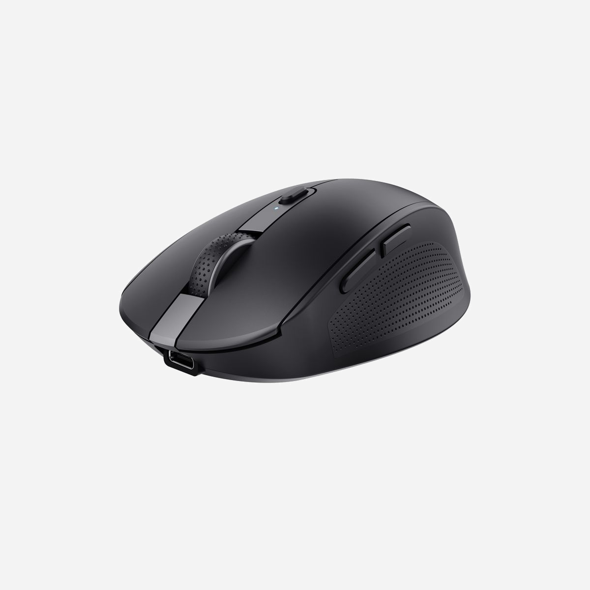 Trust Ozaa Souris Bureau Multi-Appareils RF sans fil + Bluetooth, 3200 DPI Optique, 6 Boutons, Batterie Intégrée, USB Type-C, Windows/macOS/ChromeOS - <b>Ozaa Souris sans fil multi-appareils compacte</b><br>Souris sans fil compacte avec connexion multi-appareils et boutons silencieux