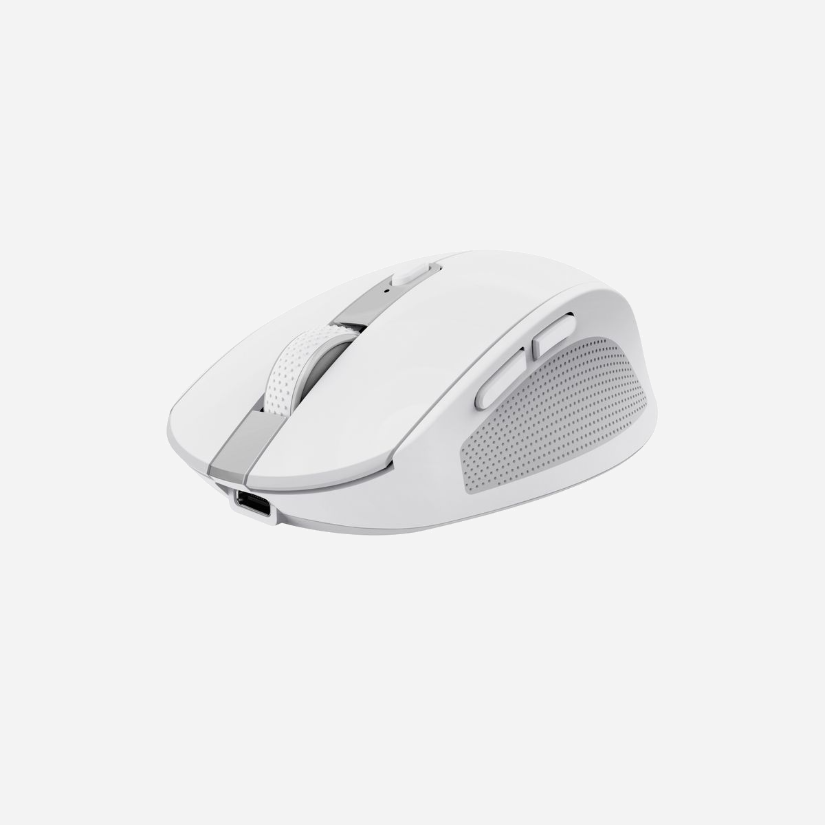 Trust Ozaa Souris Bureau sans fil + Bluetooth 3200 DPI Optique 6 Boutons Blanc (RF, USB Type-A/C, Windows/macOS/ChromeOS) - <b>Ozaa Souris sans fil multi-appareils compacte</b><br>Souris sans fil compacte avec connexion multi-appareils et boutons silencieux