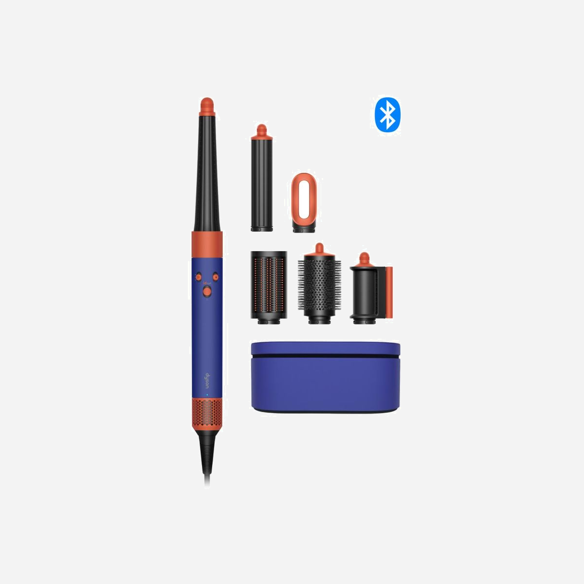 Dyson Airwrap i.d. Multistyler à Chaleur Bleu 1300W - 3 Températures, 3 Vitesses, Flux d'air 13,5L/s, Câble 2.675m, Accessoires Inclus - Dyson Airwrap i.d.. Type: Multistyler, Technologie: À chaleur, Type de commande: Barre de défilement. Couleur du produit: Bleu. Longueur du câble: 2,675 m. Puissance: 1300 W, Source d'alimentation: Secteur, Tension d'entrée AC: 220 - 240 V. Couleur de câble: Noir