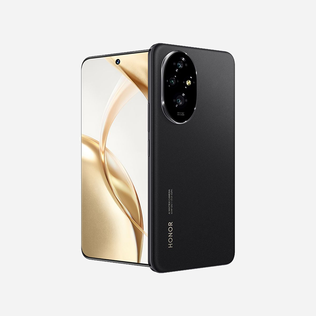 Honor 200 5G Noir : Écran AMOLED 6.7" 120Hz, Snapdragon 7 Gen 3, 12Go RAM, 512Go Stockage, Triple Caméra 50MP, Android 14, Batterie 5200mAh - Honor 200 5G. Taille de l'écran: 17 cm (6.7"), Résolution de l'écran: 2664 x 1200 pixels. Famille de processeur: Qualcomm Snapdragon, Modèle de processeur: 7 Gen 3. Capacité de la RAM: 12 Go, Capacité de stockage interne: 512 Go. Résolution de la caméra arrière (numerique): 50 MP, Type de caméra arrière: Trois modules photo. Capacité de la carte SIM: Double SIM. Système d'exploitation installé: Android 14. Capacité de la batterie: 5200 mAh. Couleur du produit: Noir. Poids: 187 g