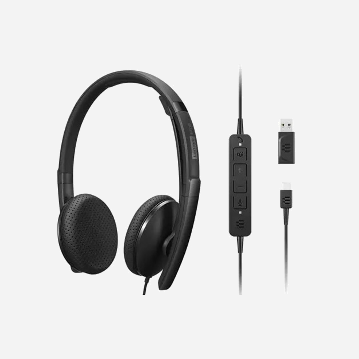 Casque Lenovo 4XD1M45626 Arceau Filaire USB Type-C Noir - HP 20-20000Hz, Impédance 2200 Ohm, Micro Intégré Anti-Bruit, Compatible Windows/Mac - Lenovo 4XD1M45626. Type de produit: Casque. Technologie de connectivité: Avec fil. Fréquence des écouteurs: 20 - 20000 Hz. Poids: 137 g. Couleur du produit: Noir