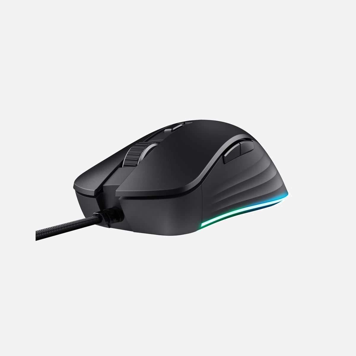 Souris Gaming Trust GXT924 YBAR+ Optique 25600 DPI USB Type-A, 6 Boutons Programmables, 1000Hz, Accélération 50G, Rétroéclairage Multi, Droitier - Trust GXT924 YBAR+. Format: Droitier. Technologie de détecteur de mouvement: Optique, Interface de l'appareil: USB Type-A, Résolution en mouvement: 25600 DPI, Type de boutons: Boutons poussoirs, Quantité de boutons programmables: 6, Type Scroll: Roue, Accélération (max): 50 G. Couleur de l'éclairage: Multi. Source d'alimentation: Cable. Couleur du produit: Noir
